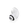 4x Bitspower G1/4 White Dual Rotary 90 Degree IG1/4 Extender Fitting - New