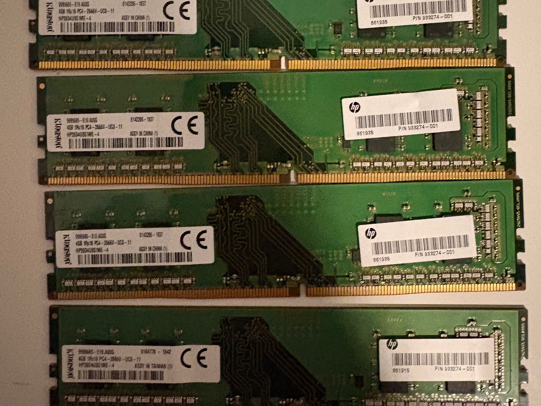 Kingston 4x4GB DDR4 Memory 2666 Mhz