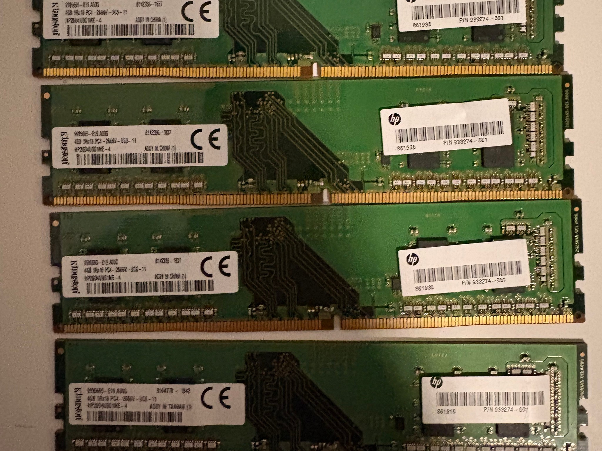 Kingston 4x4GB DDR4 Memory 2666 Mhz