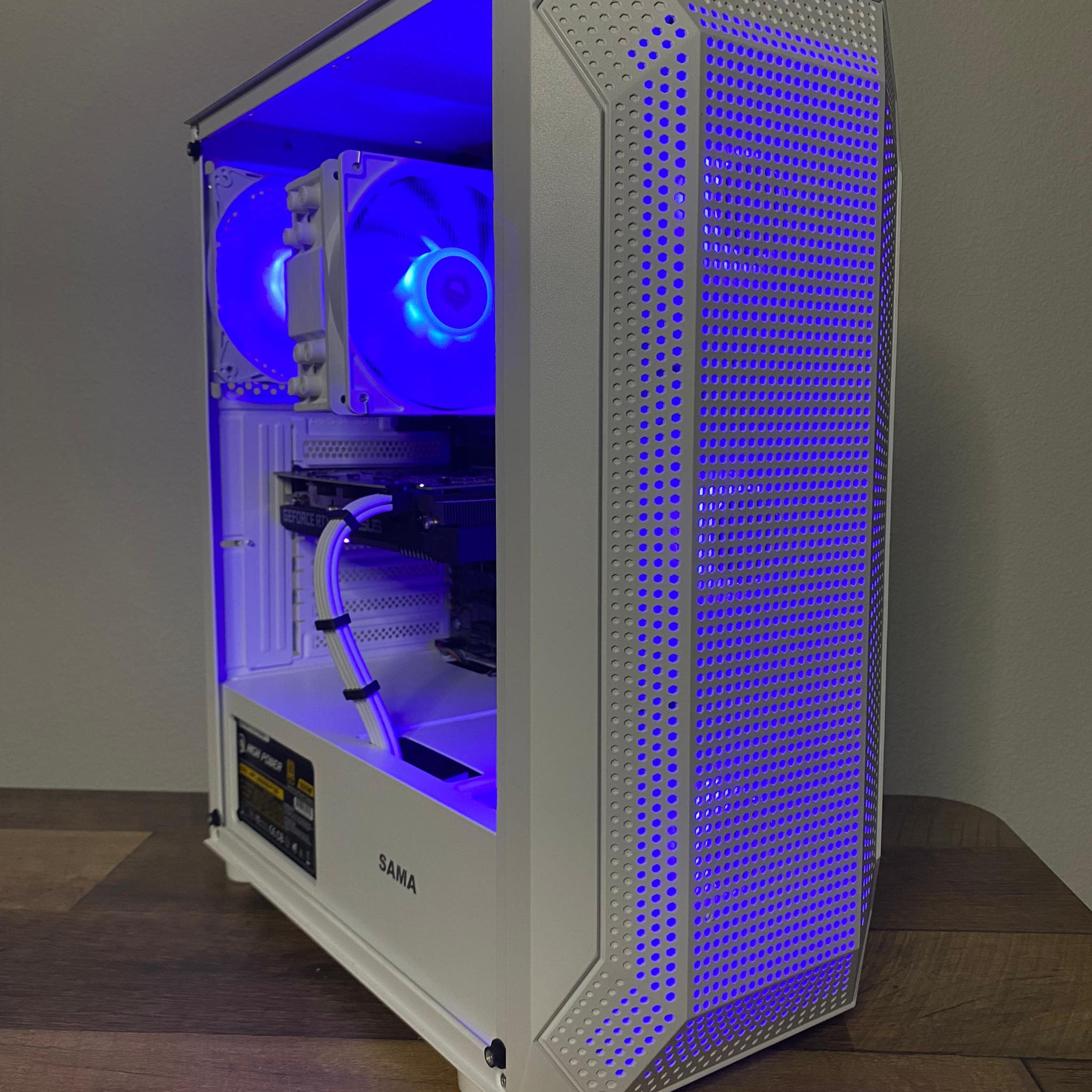 Gaming PC 4K - RTX 2070 8GB Nvidia - i3 10100F intel - 16GB 3200mhz ram - 500GB NVMe - ARGB - White
