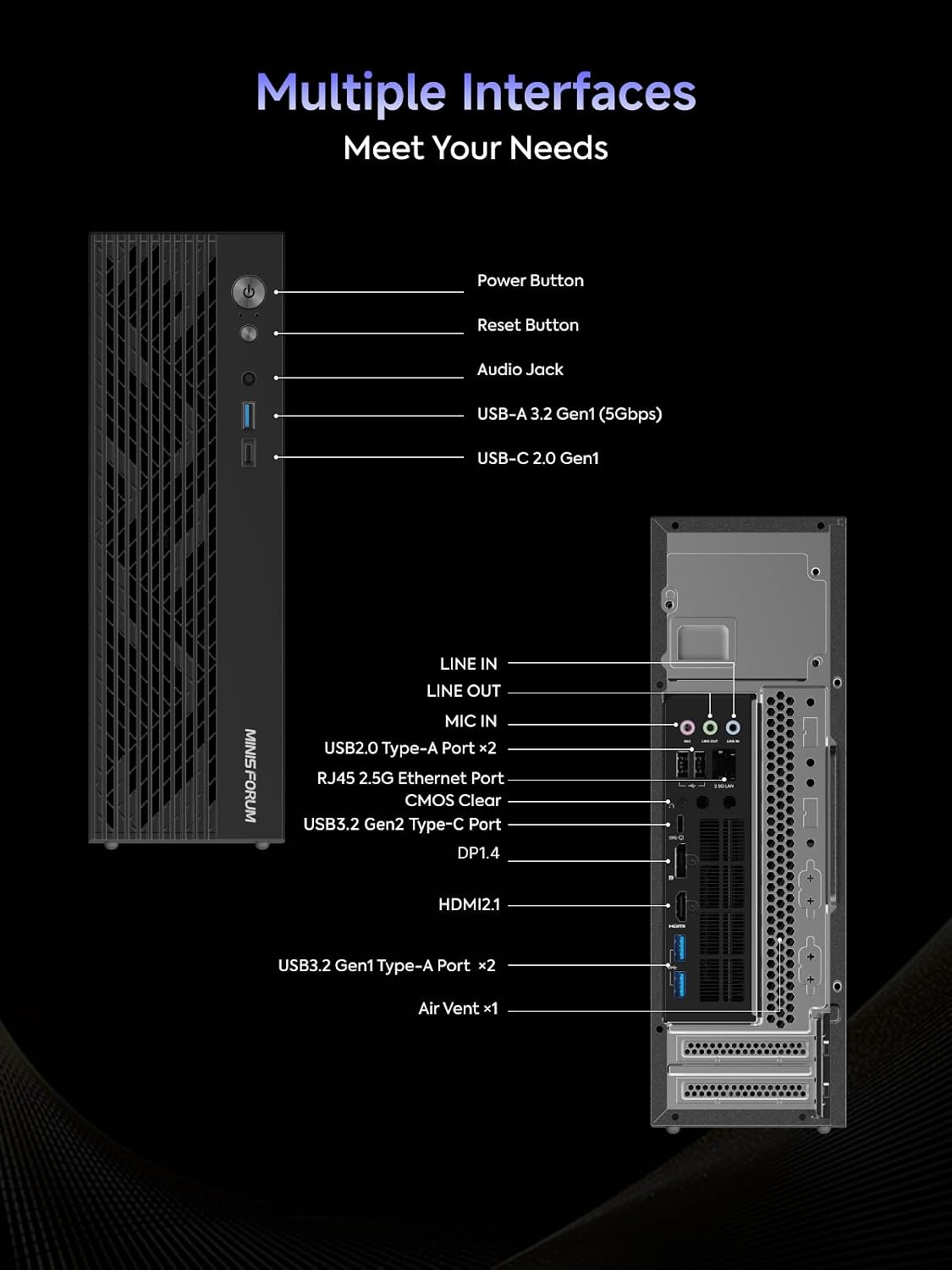 Mini Gaming PC AMD Ryzen 9 7945HX (16C/32T) RTX 5060/1tb NVMe/32gb DDR5