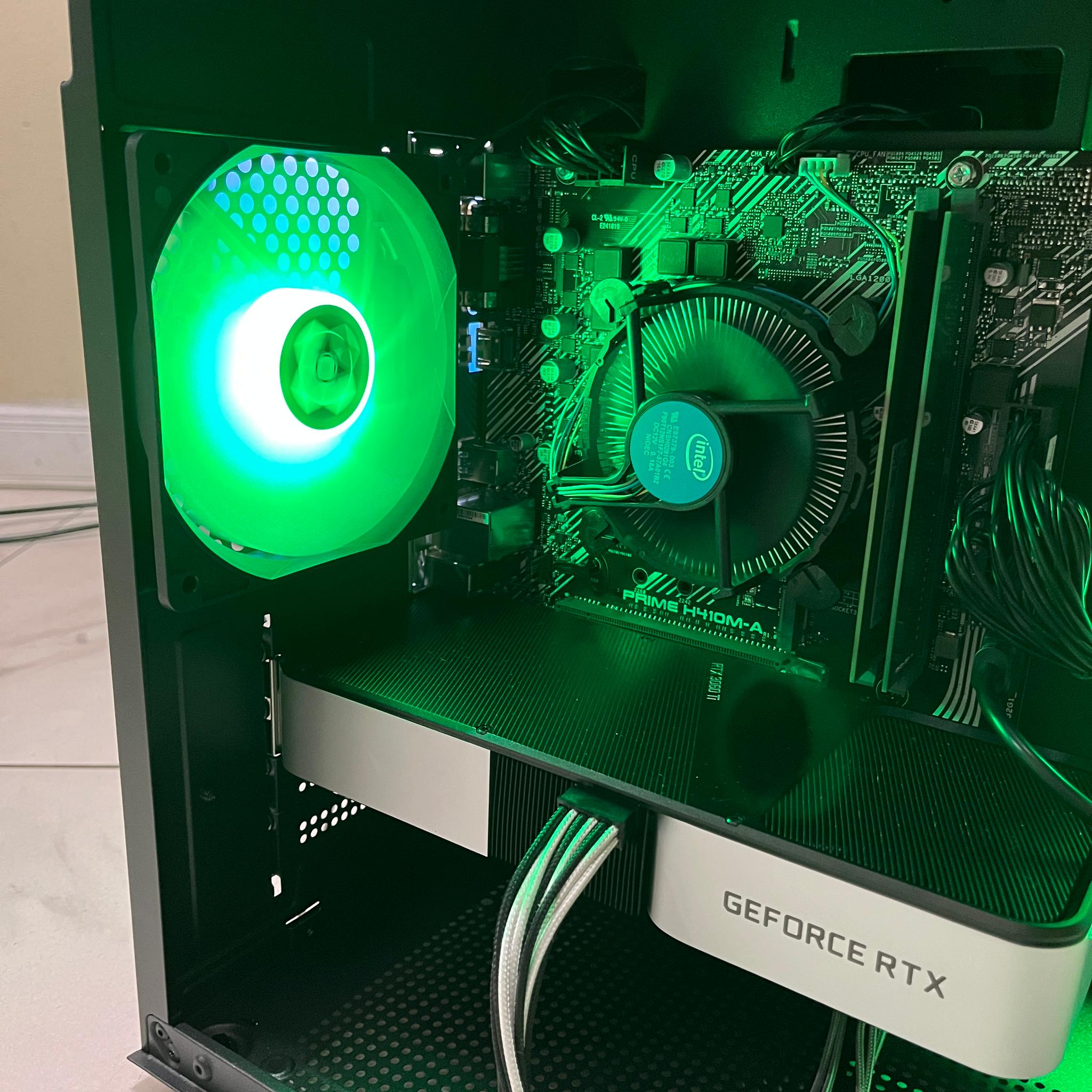 🟠🔥NVIDIA RTX 3060 Ti, Intel i5-10400, 16GB RAM, 1TB SSD, High Performance RGB Gaming PC w/ Remote