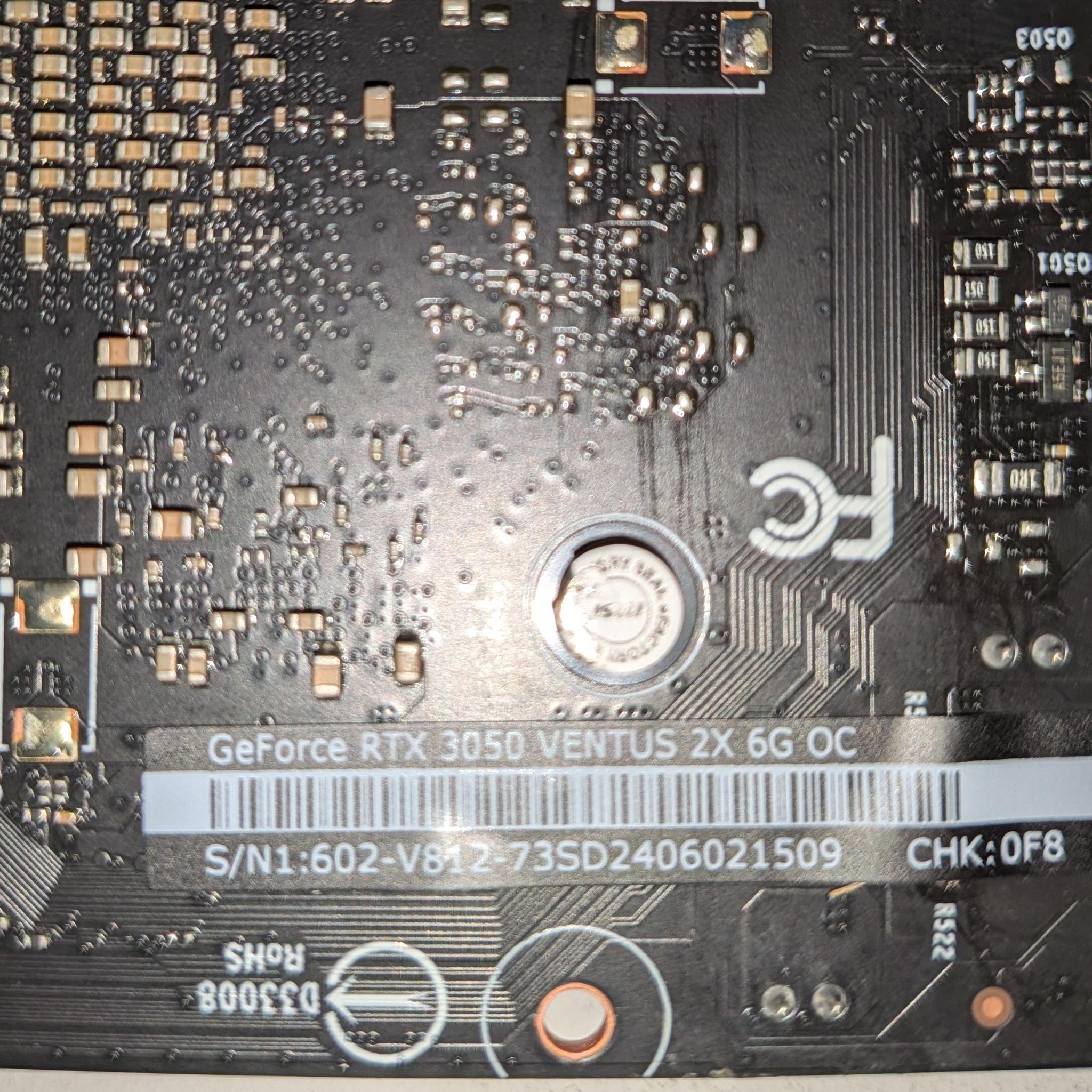 MSI VENTUS 2X GeForce RTX 3050 6GB OC