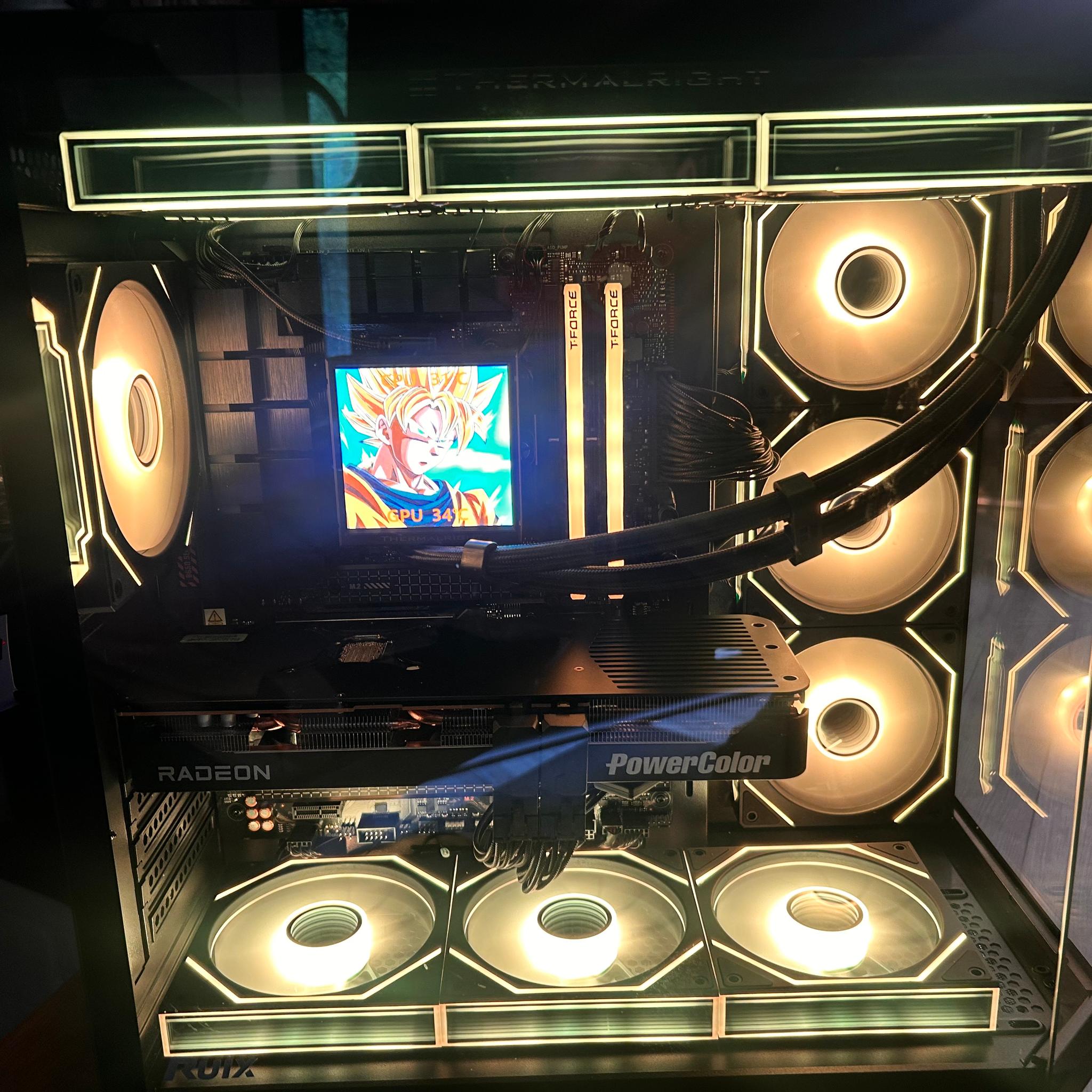 Custom RGB Gaming PC - Ryzen 7 9800x3d, Power Color Reaper Radeon RX 9070 XT, 16GB DDR5 RAM...