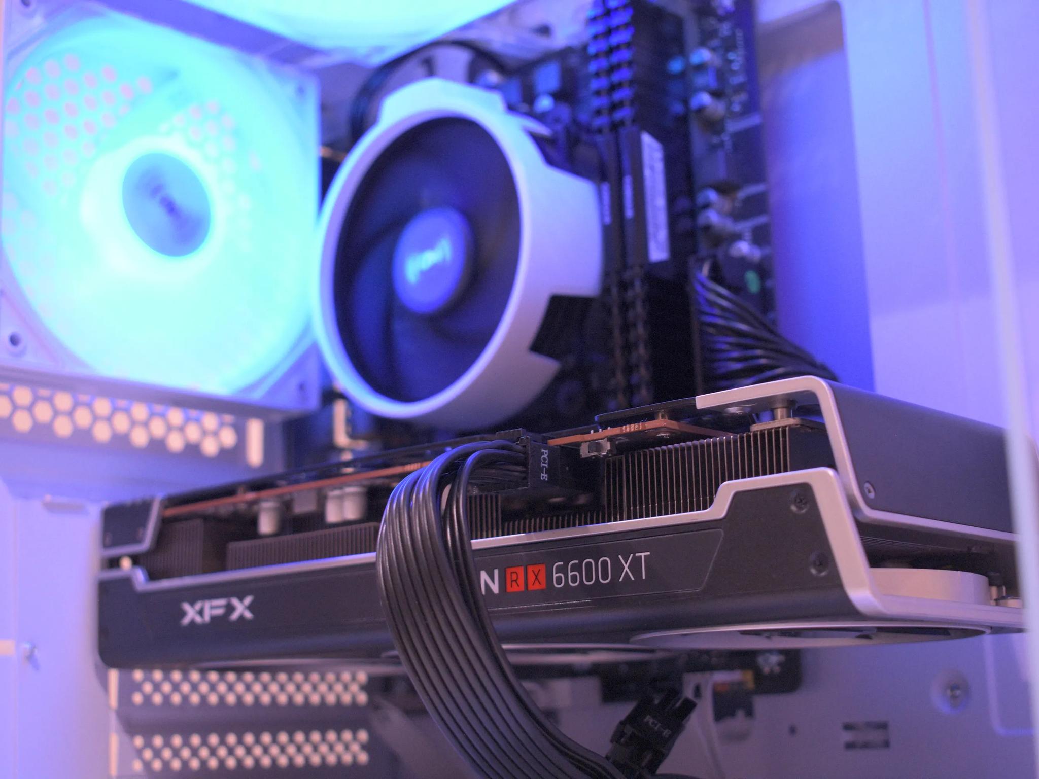 Gaming PC | Ryzen 5 3600 | RX 6600XT 8GB | 16GB DDR4 | 1TB nVME SSD | 1080p White Gaming PC RGB