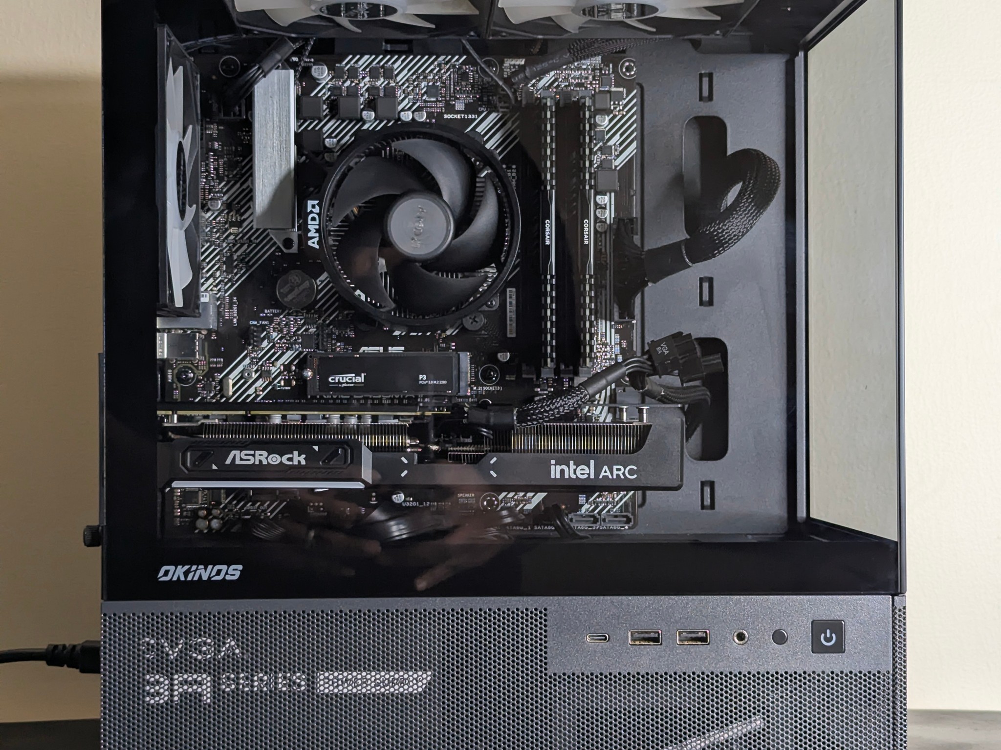 Gaming PC |Ryzen 5 5600X | 1.14TB SSD |ARC B580 OC 12GB | 16GB DDR4 LPX | B450M A2 | 1440p/1080p