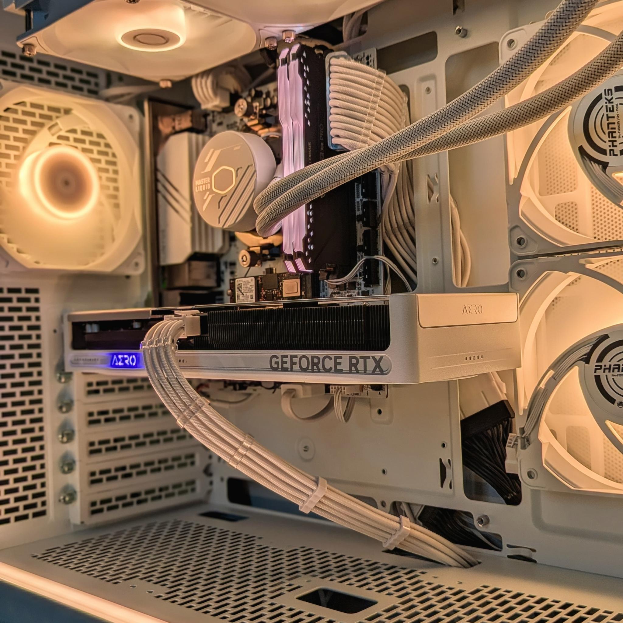 ❄️WHITE❄️ RTX 5060 TI 8GB PC | RYZEN 5 5600X | 32GB RAM | 1TB NVME | WINDOWS 11 |