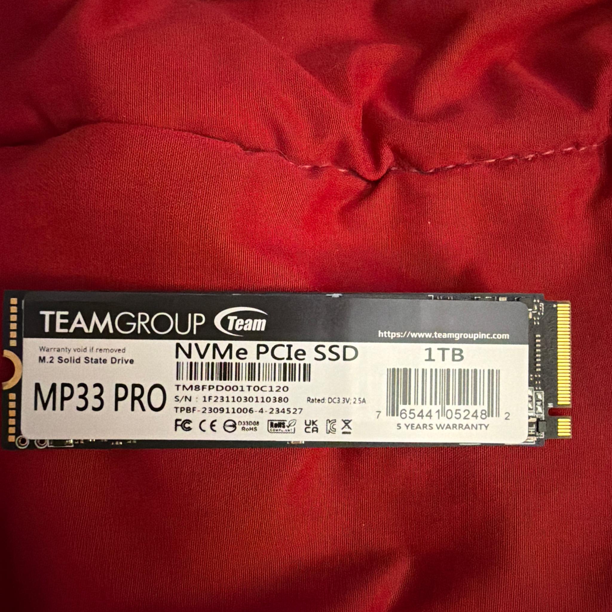 1TB TeamGroup MP33 Pro SSD