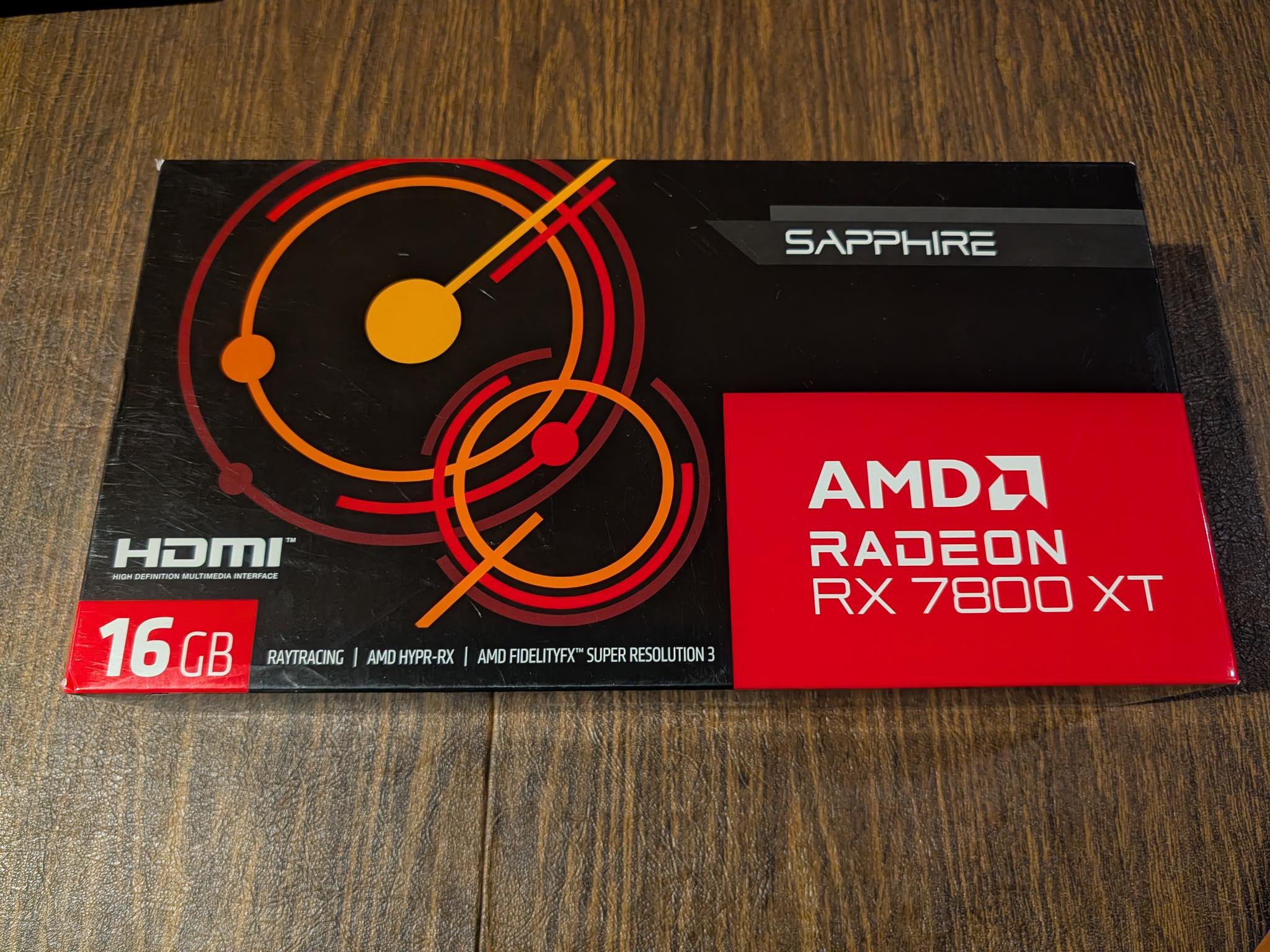 Sapphire AMD Radeon RX 7800 XT Reference 16GB GDDR6 Graphics Card - USED LIKE NEW