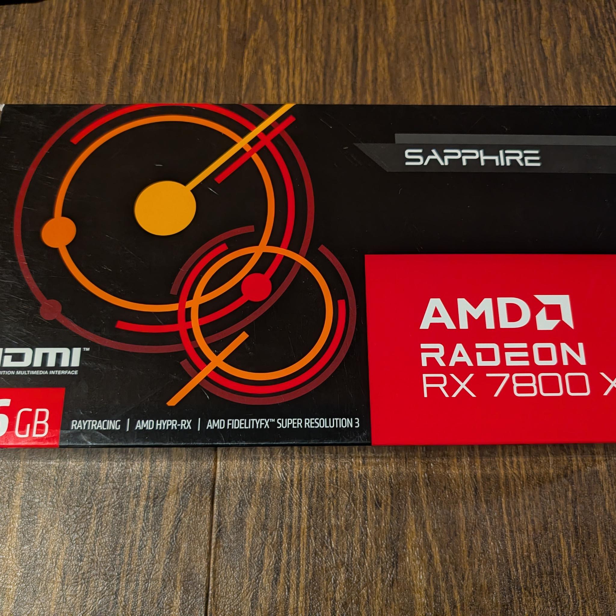 Sapphire AMD Radeon RX 7800 XT Reference 16GB GDDR6 Graphics Card - USED LIKE NEW