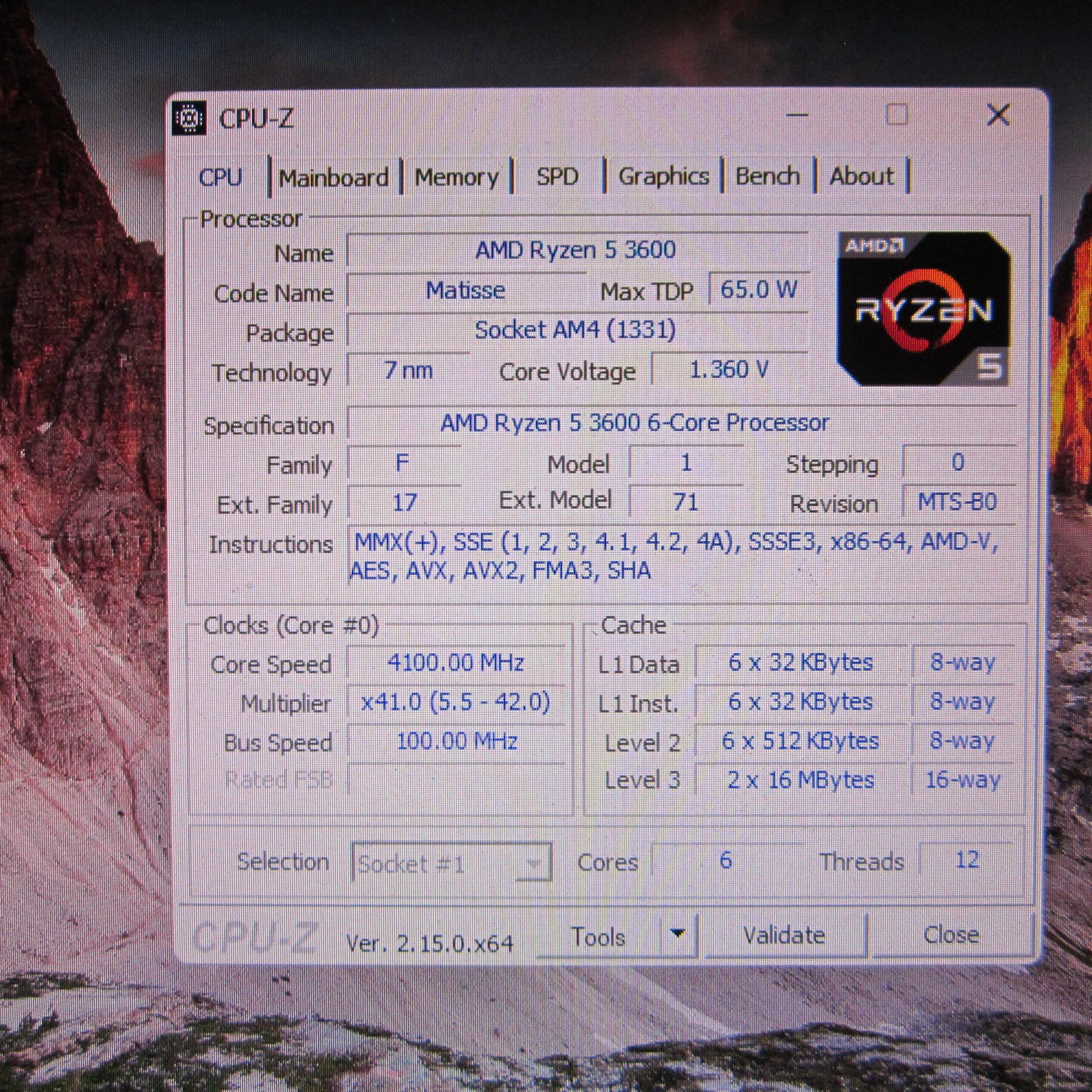 AMD Ryzen 5 3600 3.6GHz AM4 CPU with Cooler