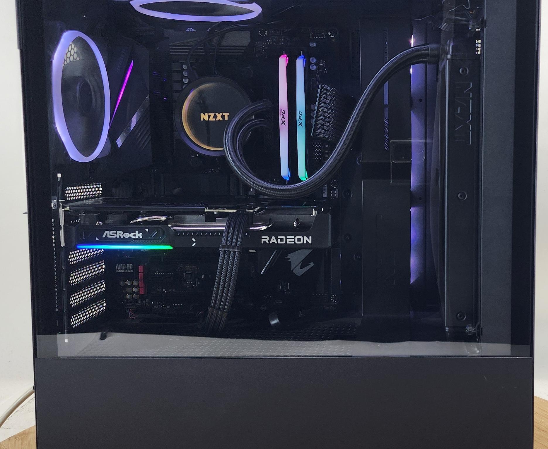 Gaming PC Ryzen 5 5600X 16GB RAM 500GB SSD RX 9060 8GB Windows 11 Computer