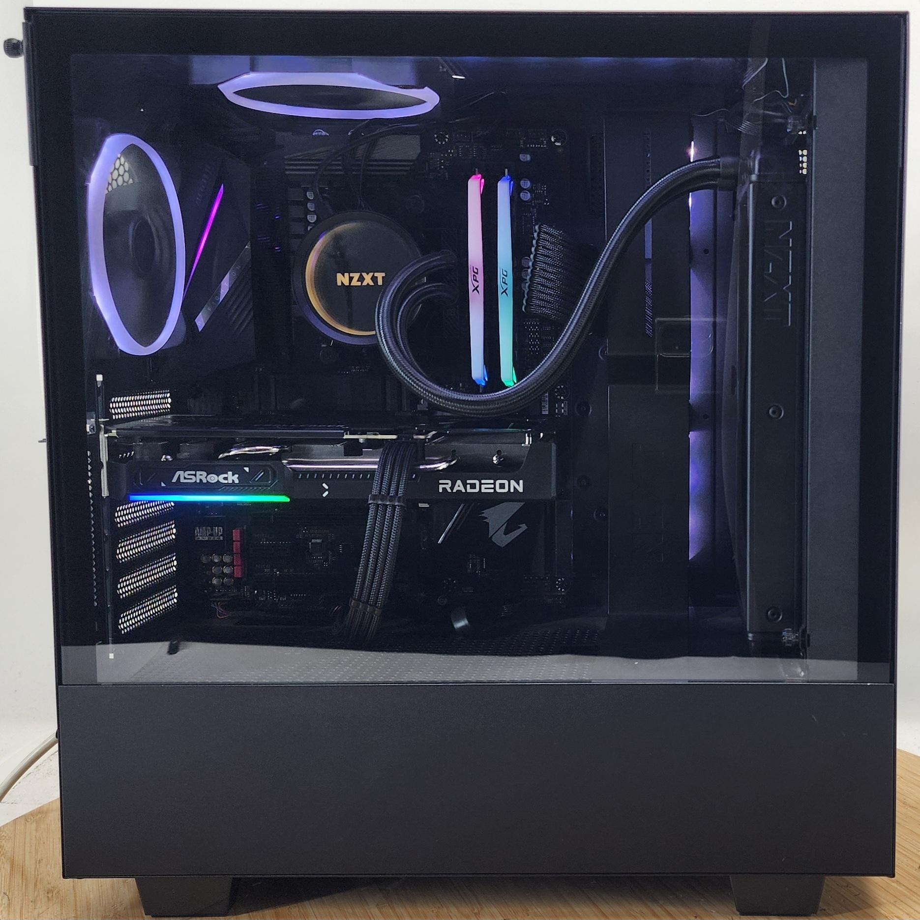 Gaming PC Ryzen 5 5600X 16GB RAM 500GB SSD RX 9060 8GB Windows 11 Computer