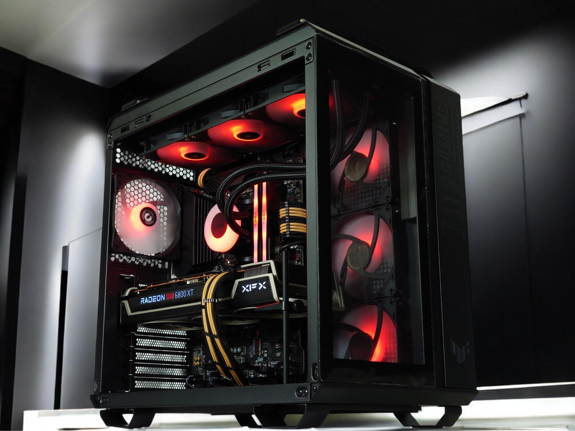 🪐Liquid Cooled Gaming PC⚡AMD RX 6800 XT 16GB⚡AMD Ryzen 7 5800X 8 core⚡32GB DDR4⚡1TB SSD