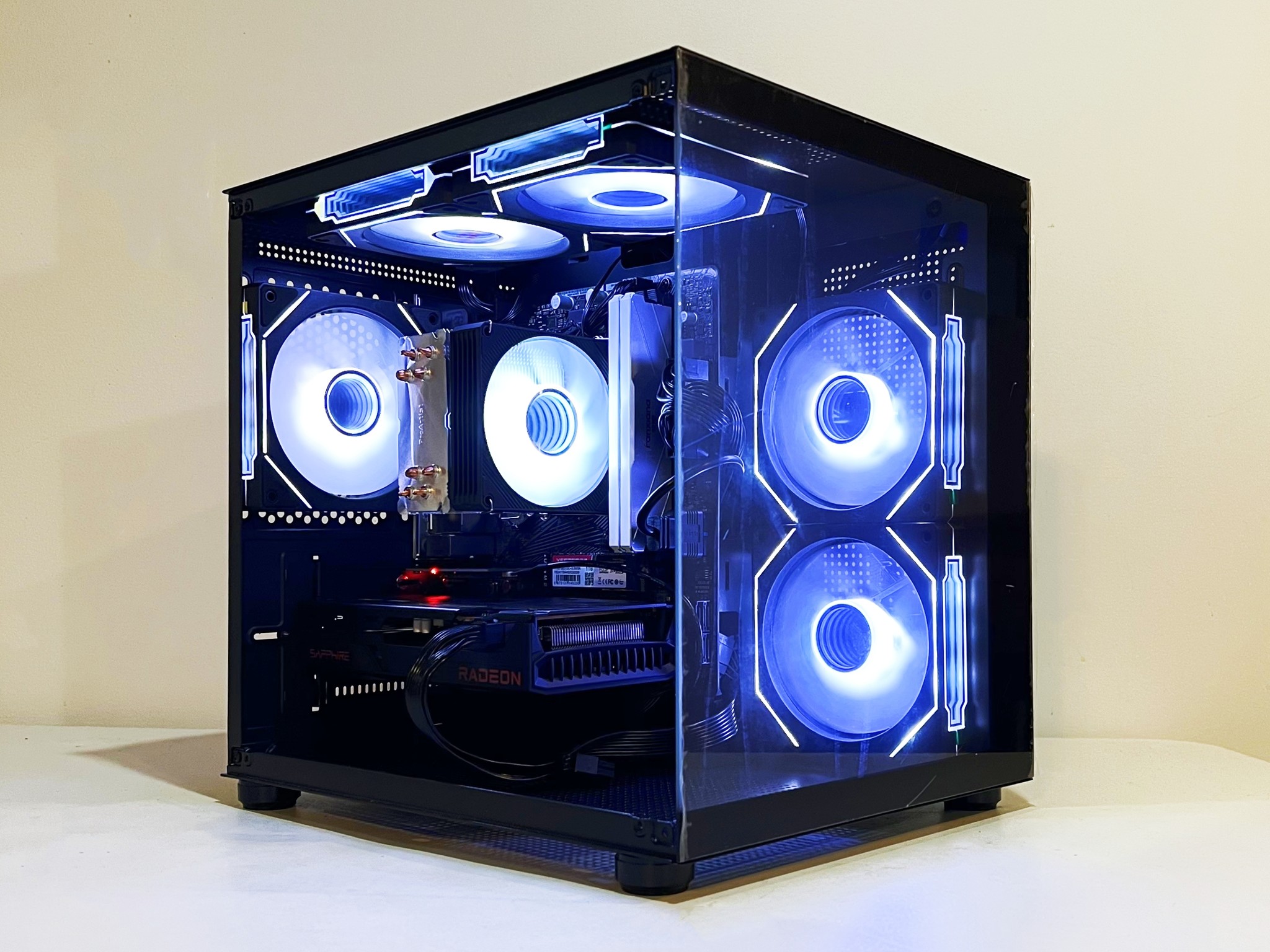 🔥SALE🔥 R5-4500|RX 6600|16GB RAM|1TB M.2||WIFI|ARGB Fans| -DepxTech Pre-Built PC