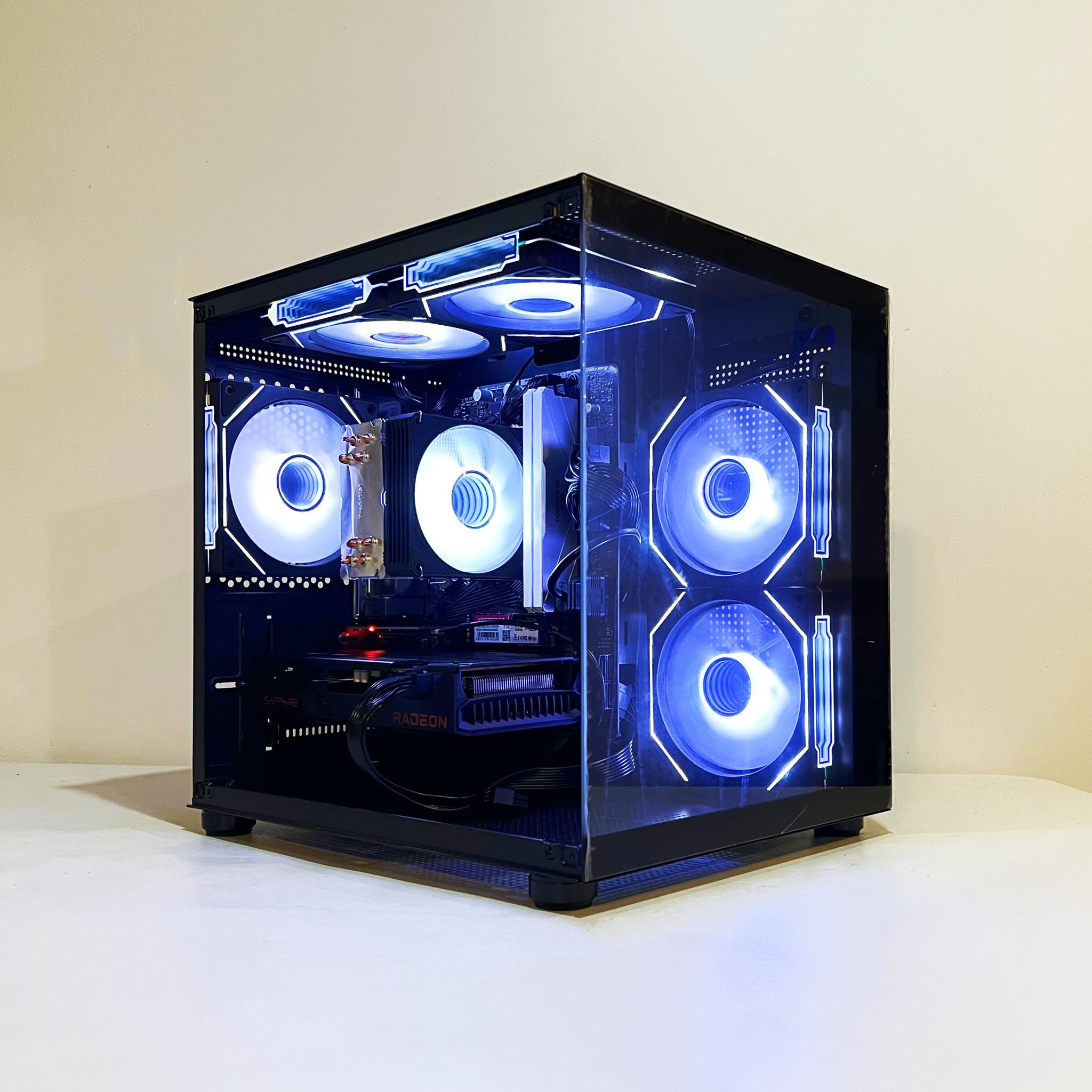 🔥SALE🔥 R5-4500|RX 6600|16GB RAM|1TB M.2||WIFI|ARGB Fans| -DepxTech Pre-Built PC