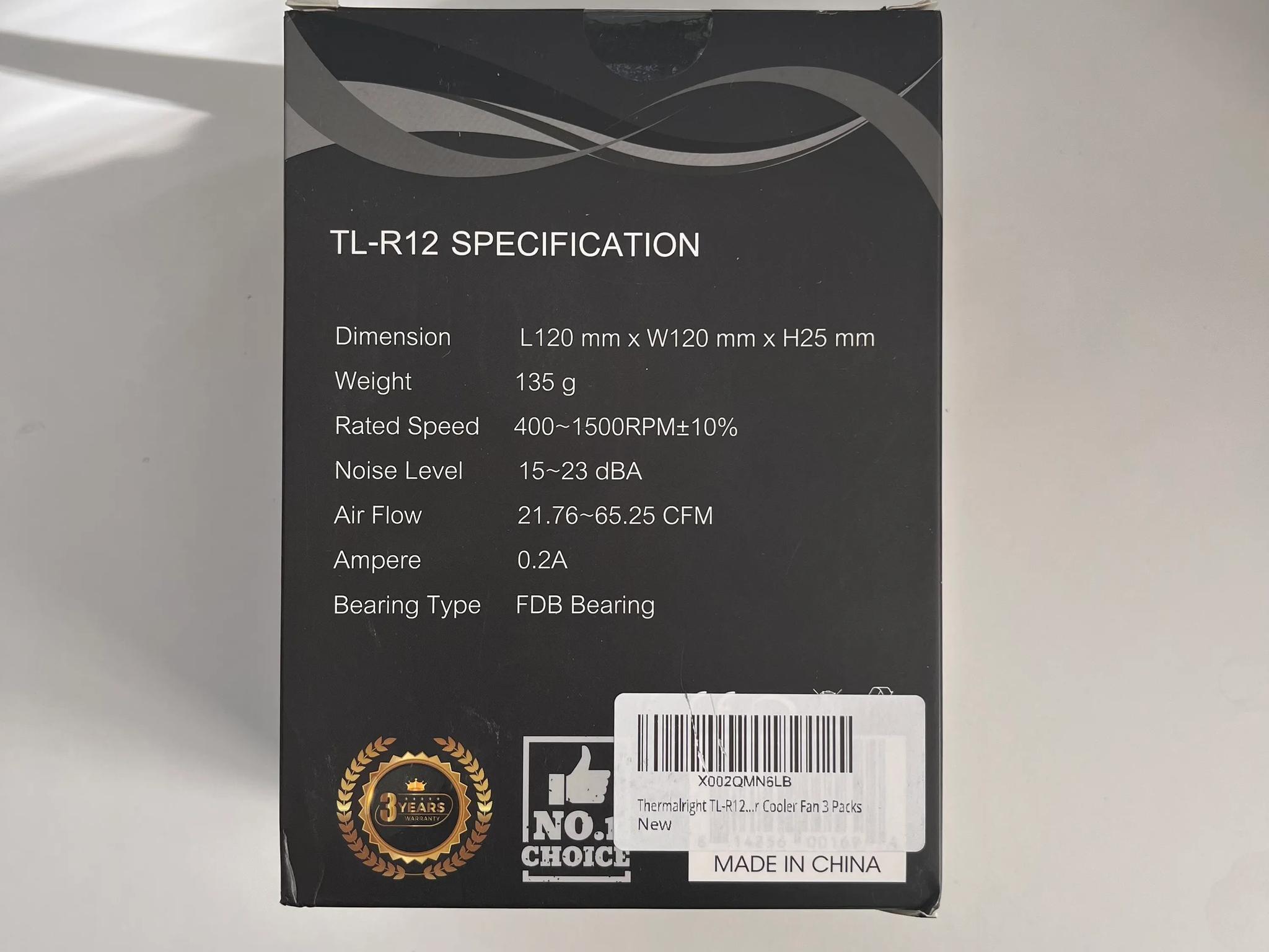 Thermalright TL-R12 3x120mm RGB Fans