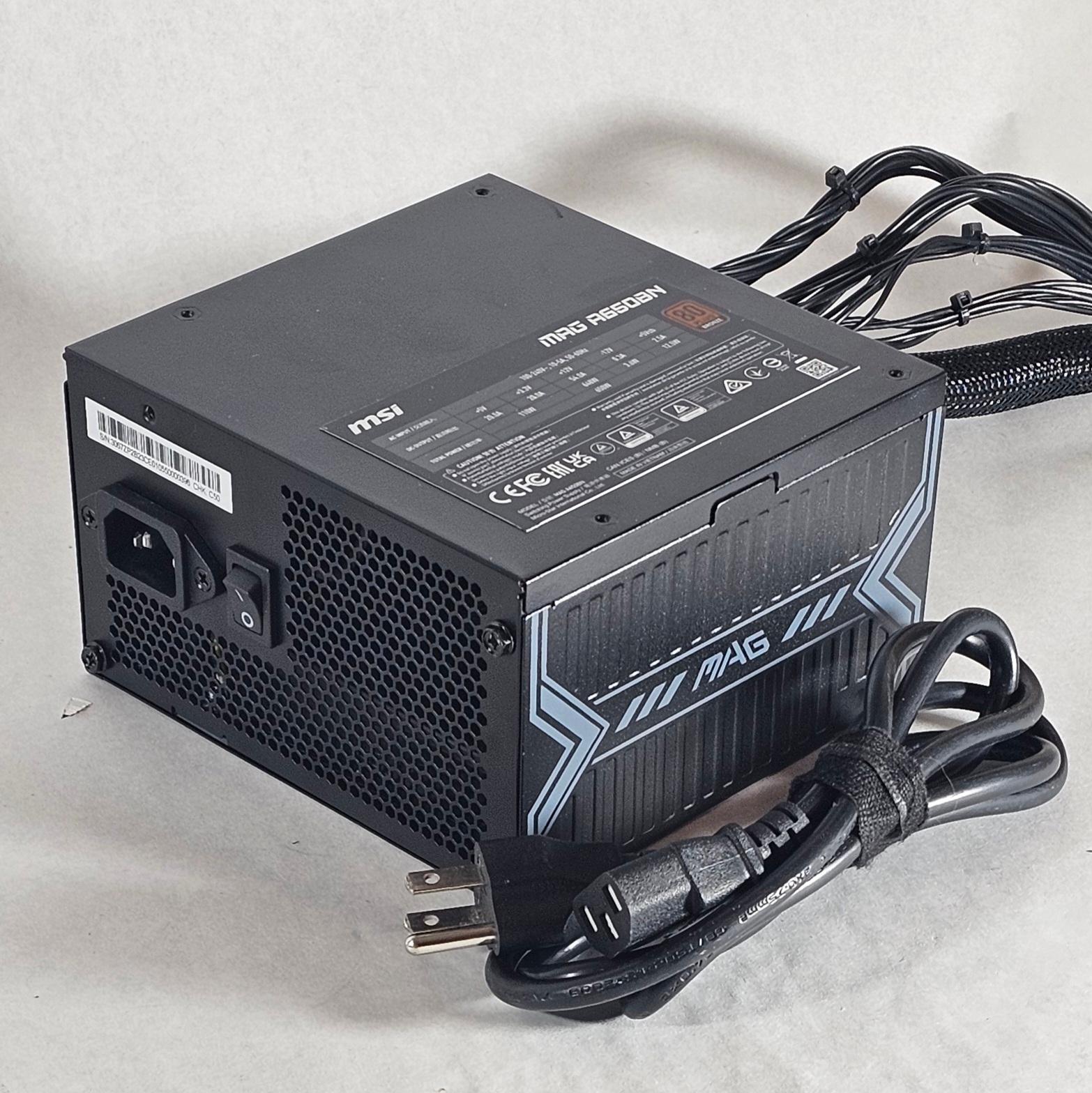 650 Watt PSU MSI MAG A650BN 650W Power Supply