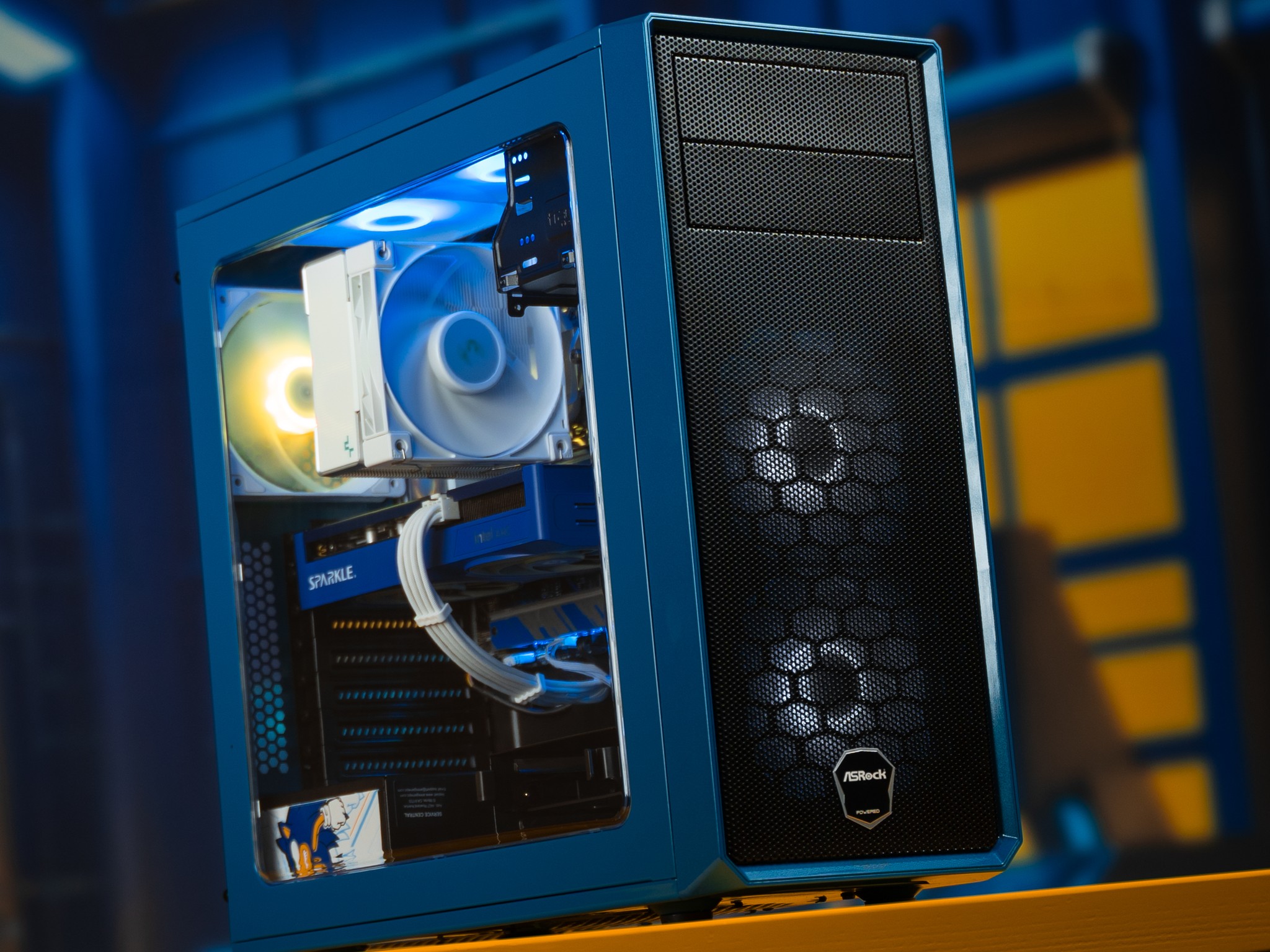 “Sonic's Arc” Intel Arc B570 i5 12400F 32GB Windows 11 Pro 1TB Gaming PC Powerhouse