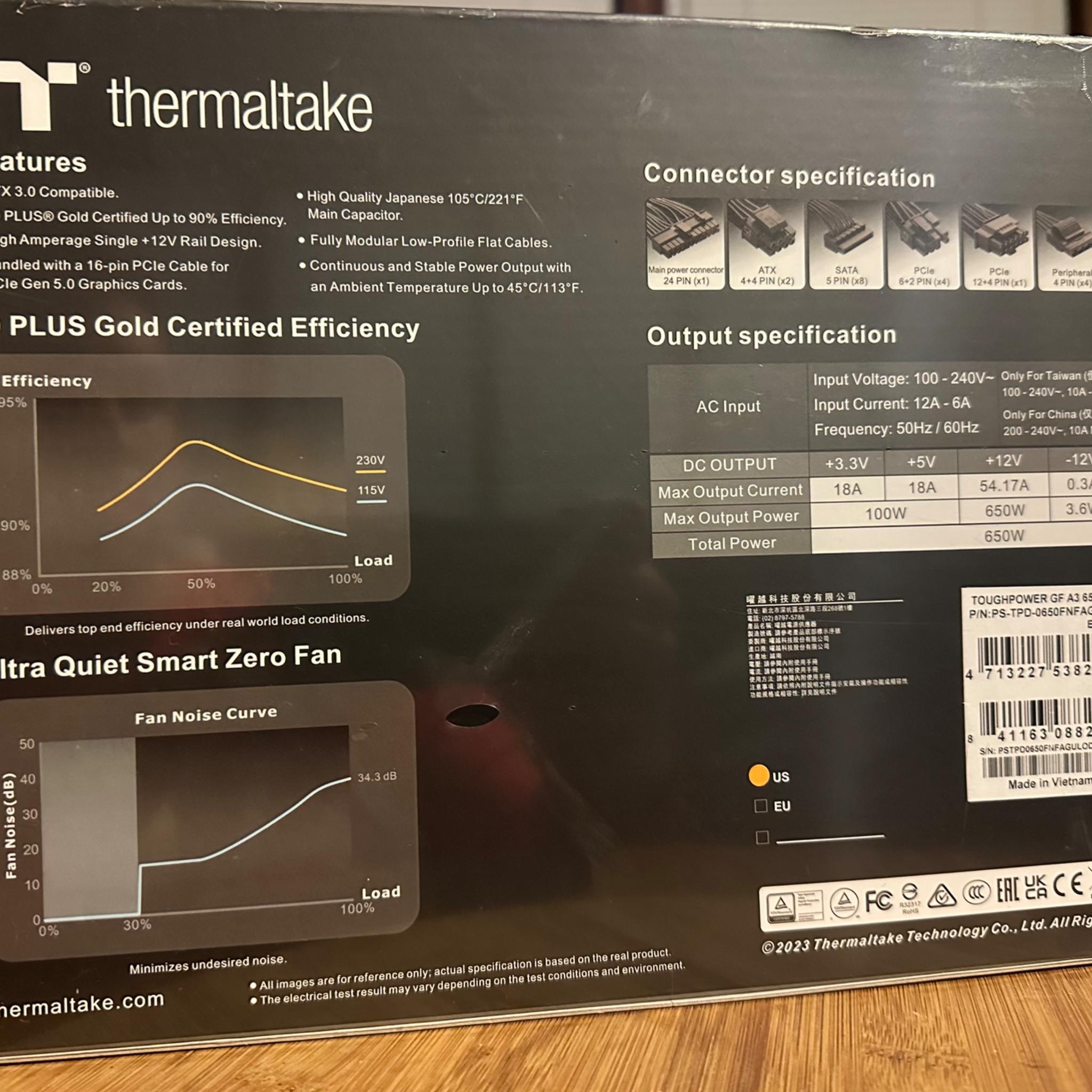Thermaltake TOUGHPOWER GF A3 Gold 650W - TT Premium Edition