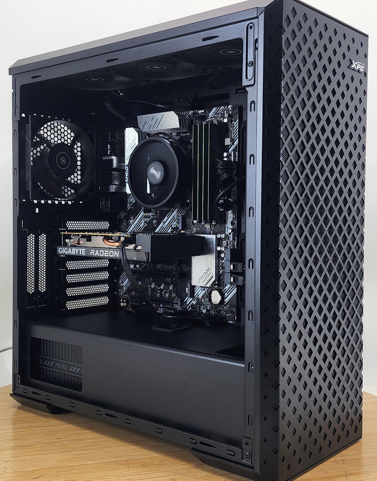 Gaming PC Ryzen 5 5500 16GB RAM 240GB SSD+500GB HDD RX 6500 XT 4GB Win11 PC