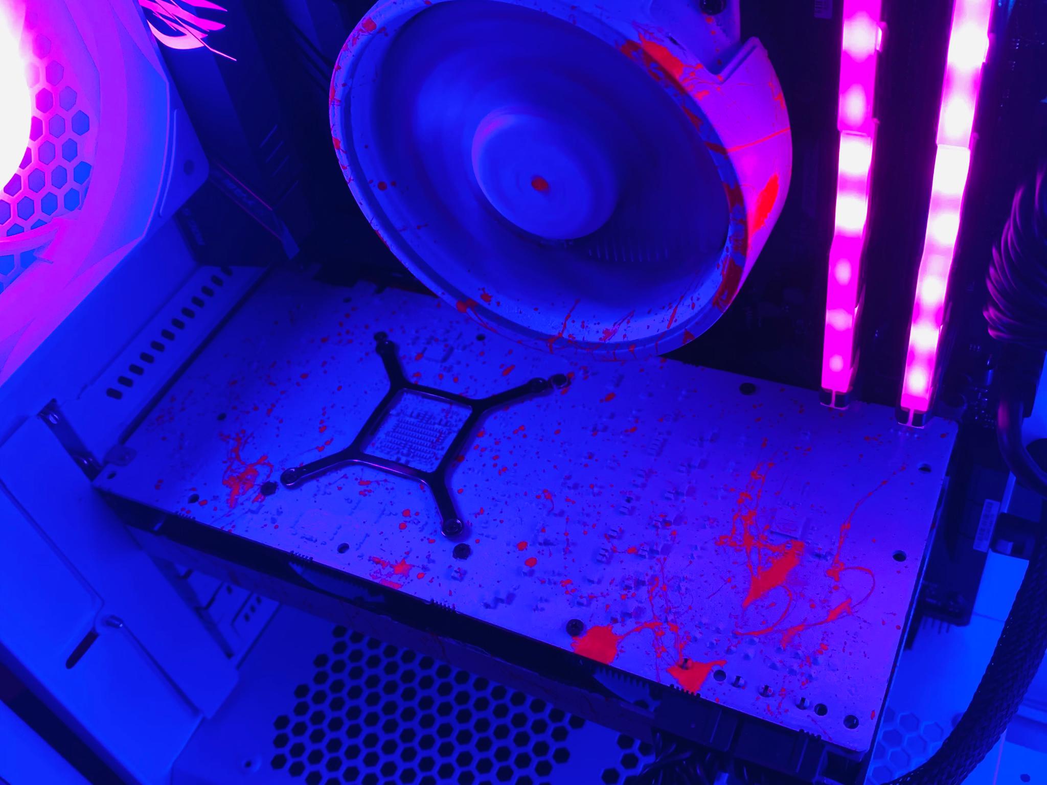 (White) Gaming PC|🩸Blo0D 5700XT| Ryzen 5| 16GB (2x8GB) RGB DDR4| 1TB NVMe/SSD| Windows 11 Pro
