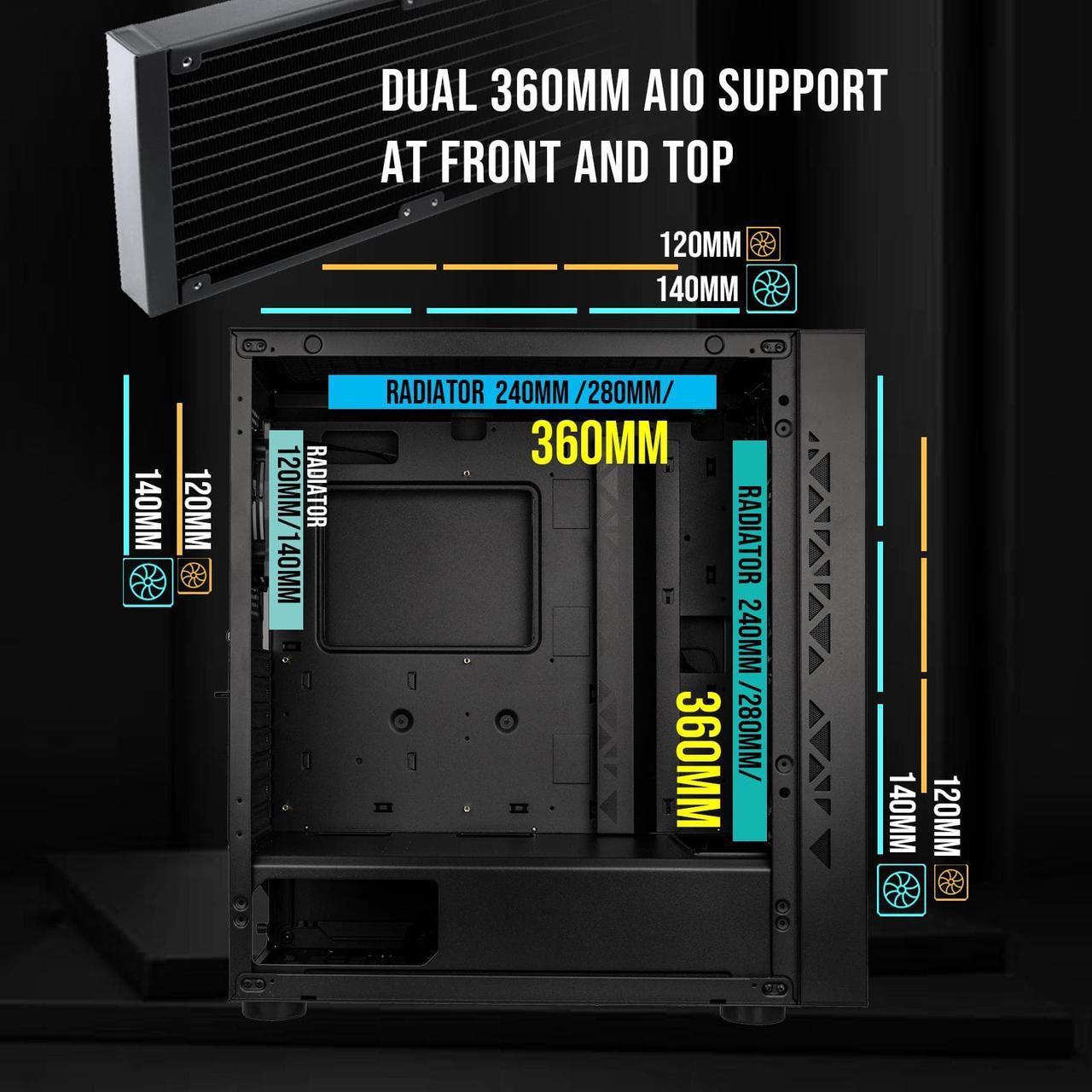 BitFenix Tracery EATX PC Gaming Case (Black)