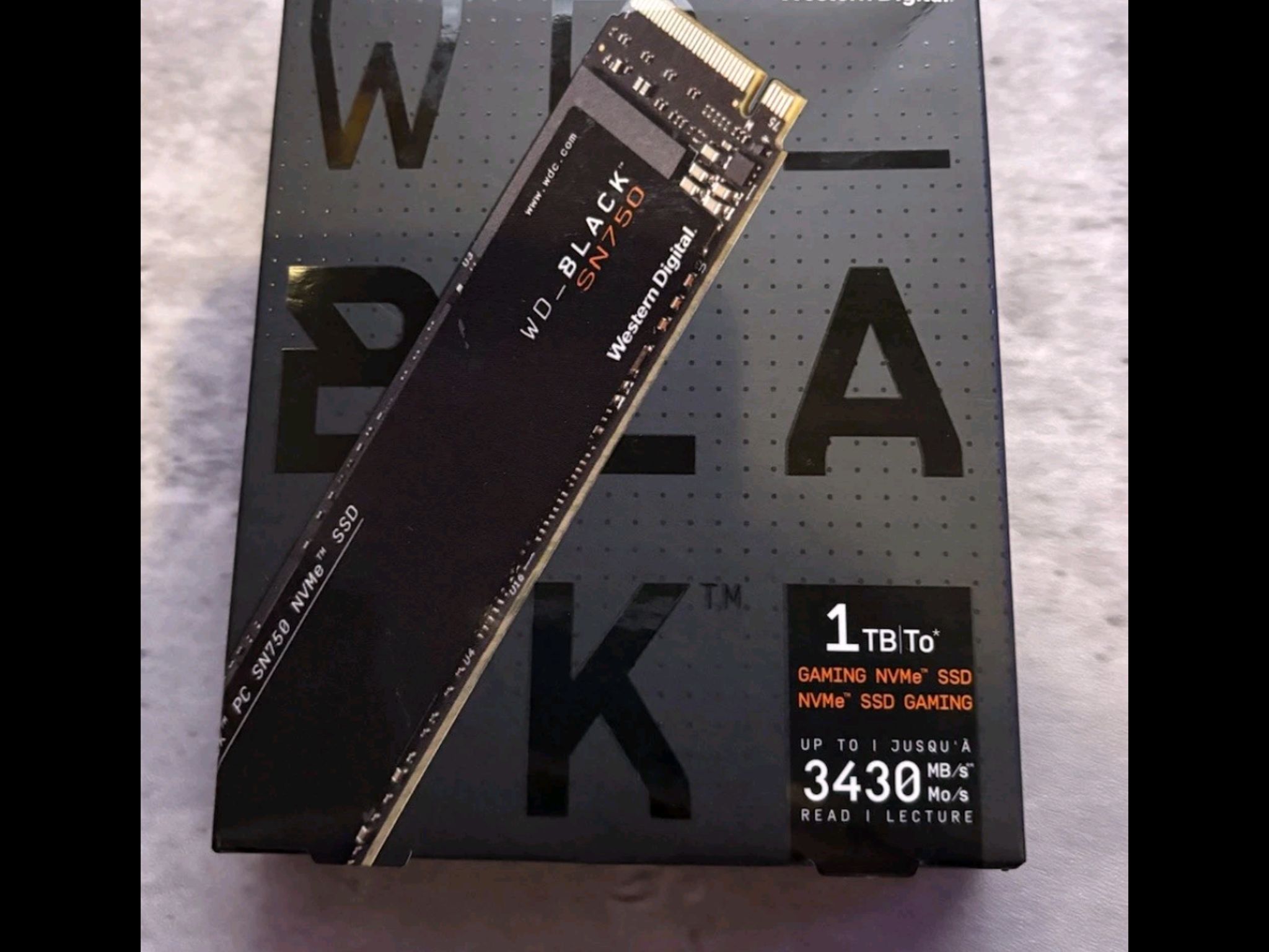 Western Digital WD Black SN750 NVMe M.2 SSD 1TB