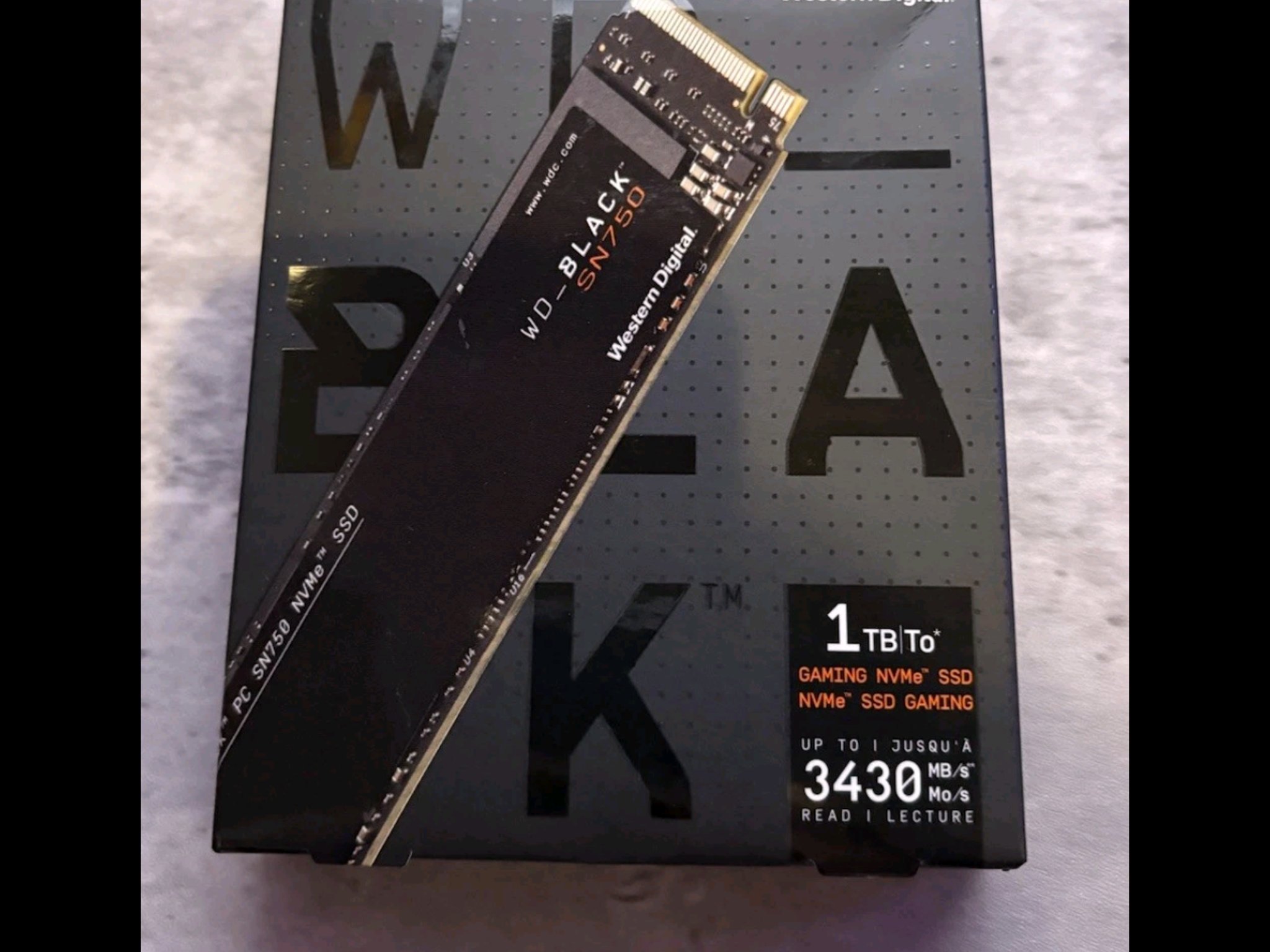 Western Digital WD Black SN750 NVMe M.2 SSD 1TB
