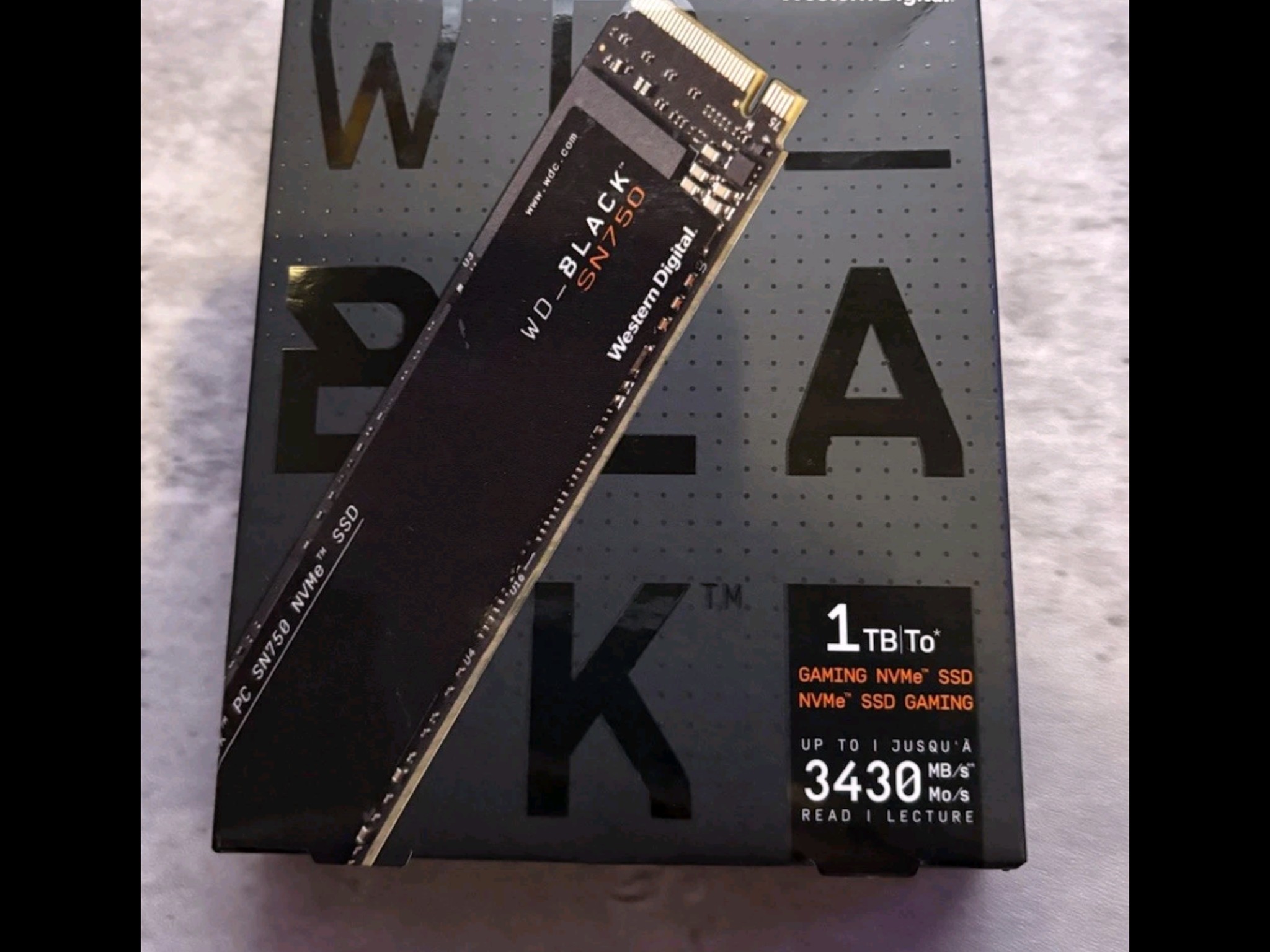 Western Digital WD Black SN750 NVMe M.2 SSD 1TB