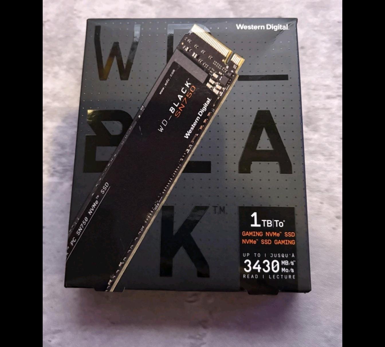 Western Digital WD Black SN750 NVMe M.2 SSD 1TB