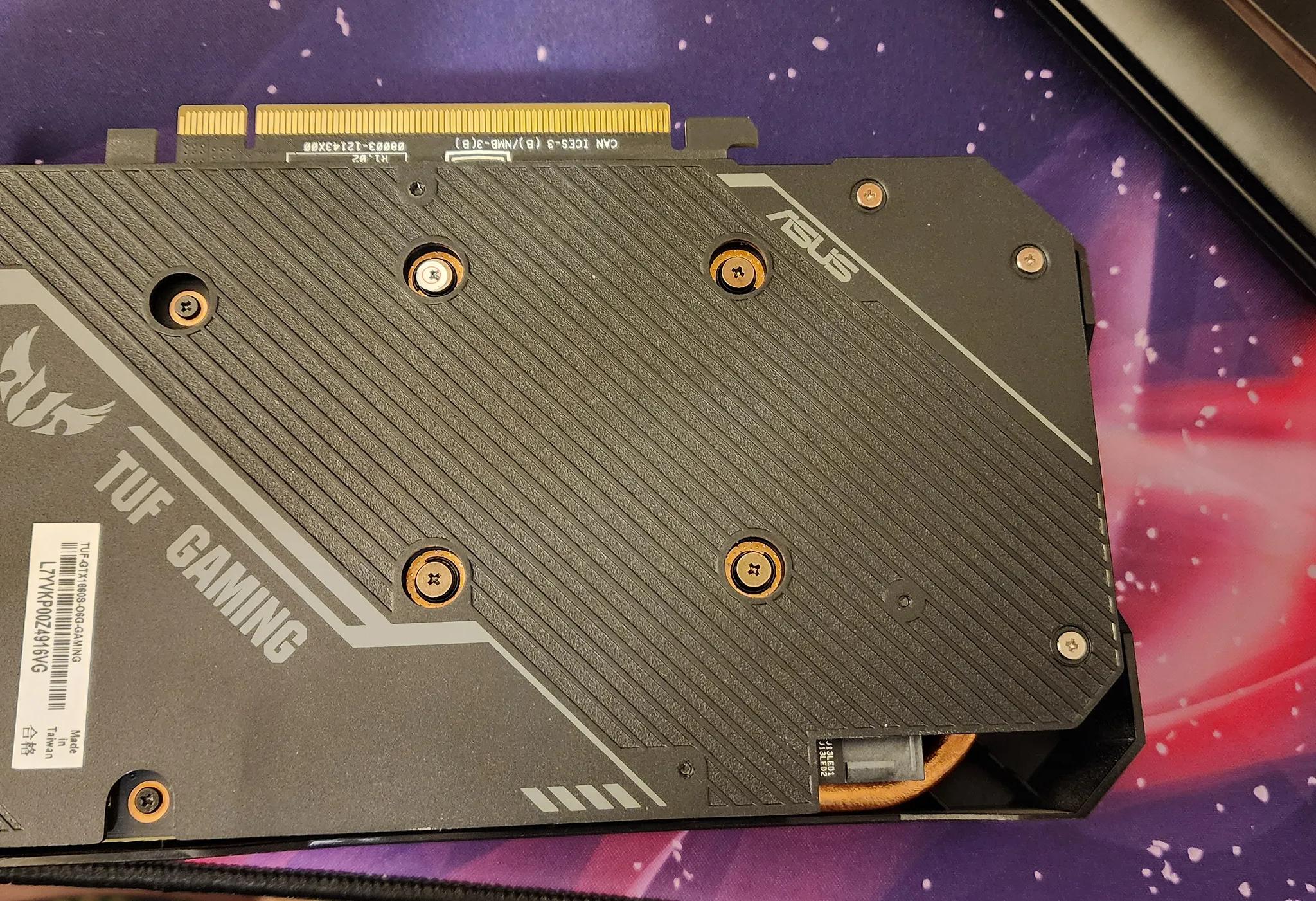 For Sale Used Asus Tuff Nvidia 1660 Super 6 GB