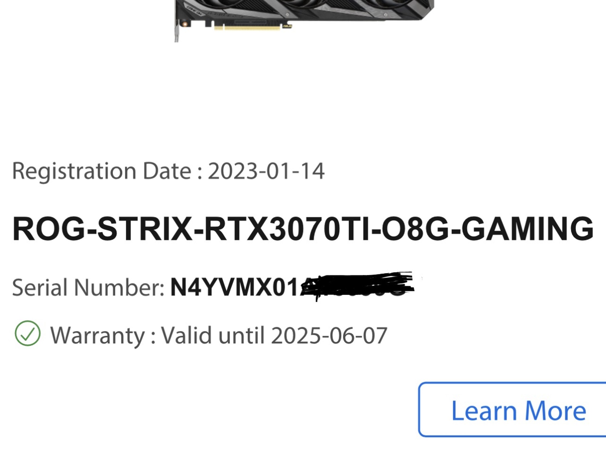 Asus ROG Strix 3070 Ti OC