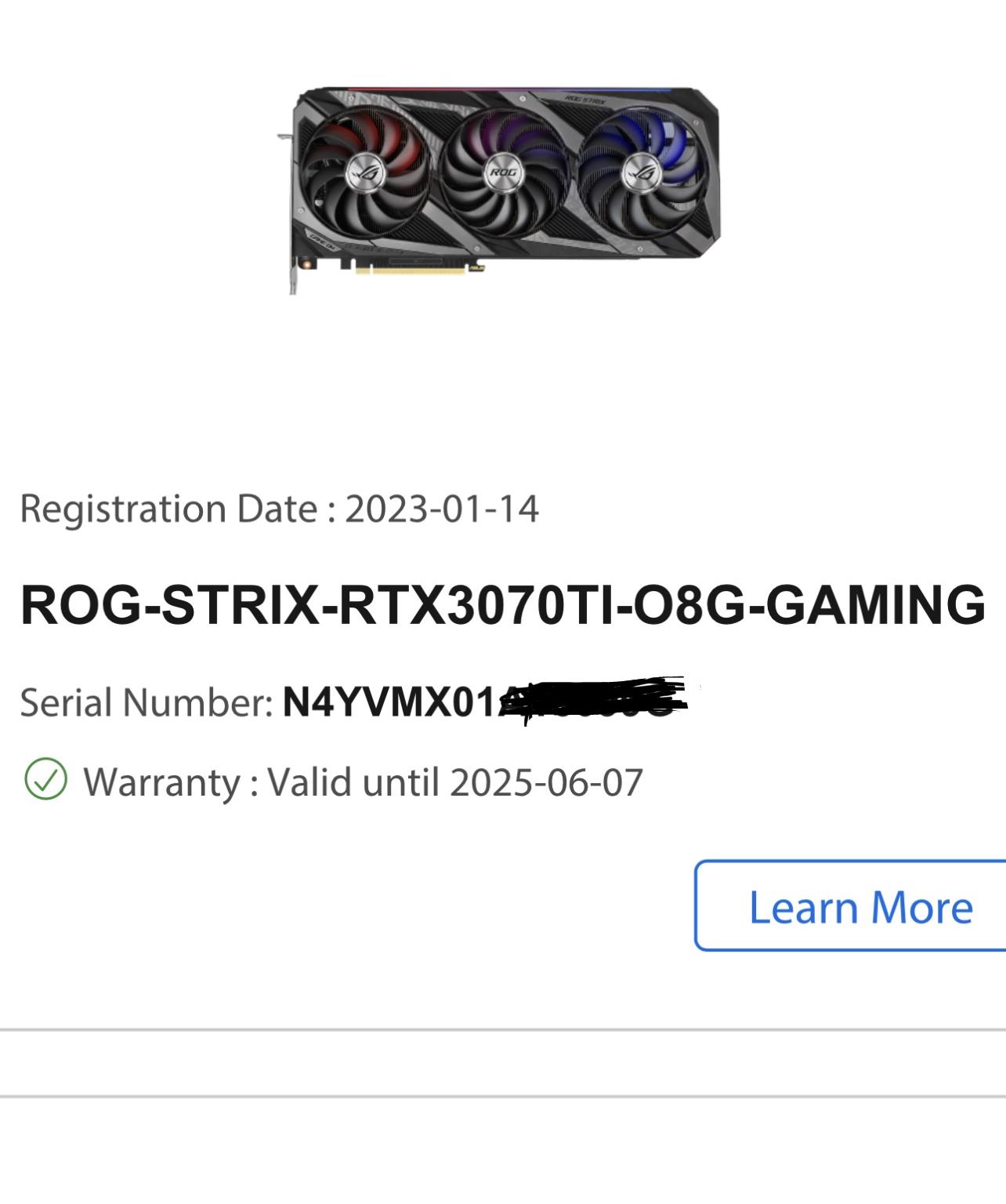 Asus ROG Strix 3070 Ti OC
