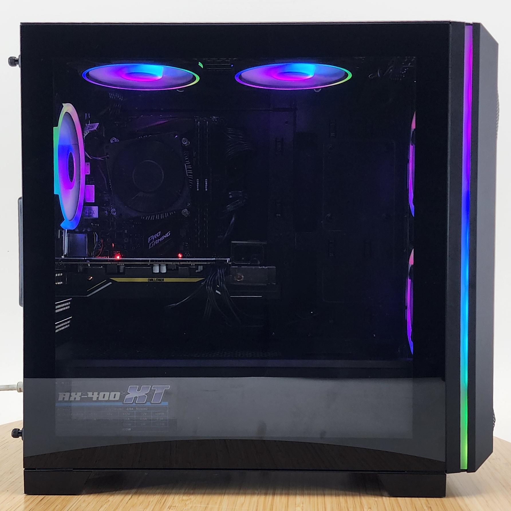 Gaming PC i7-7700 16GB RAM 256GB SSD+1TB HDD RX 5500 XT 4GB Windows 11 Computer
