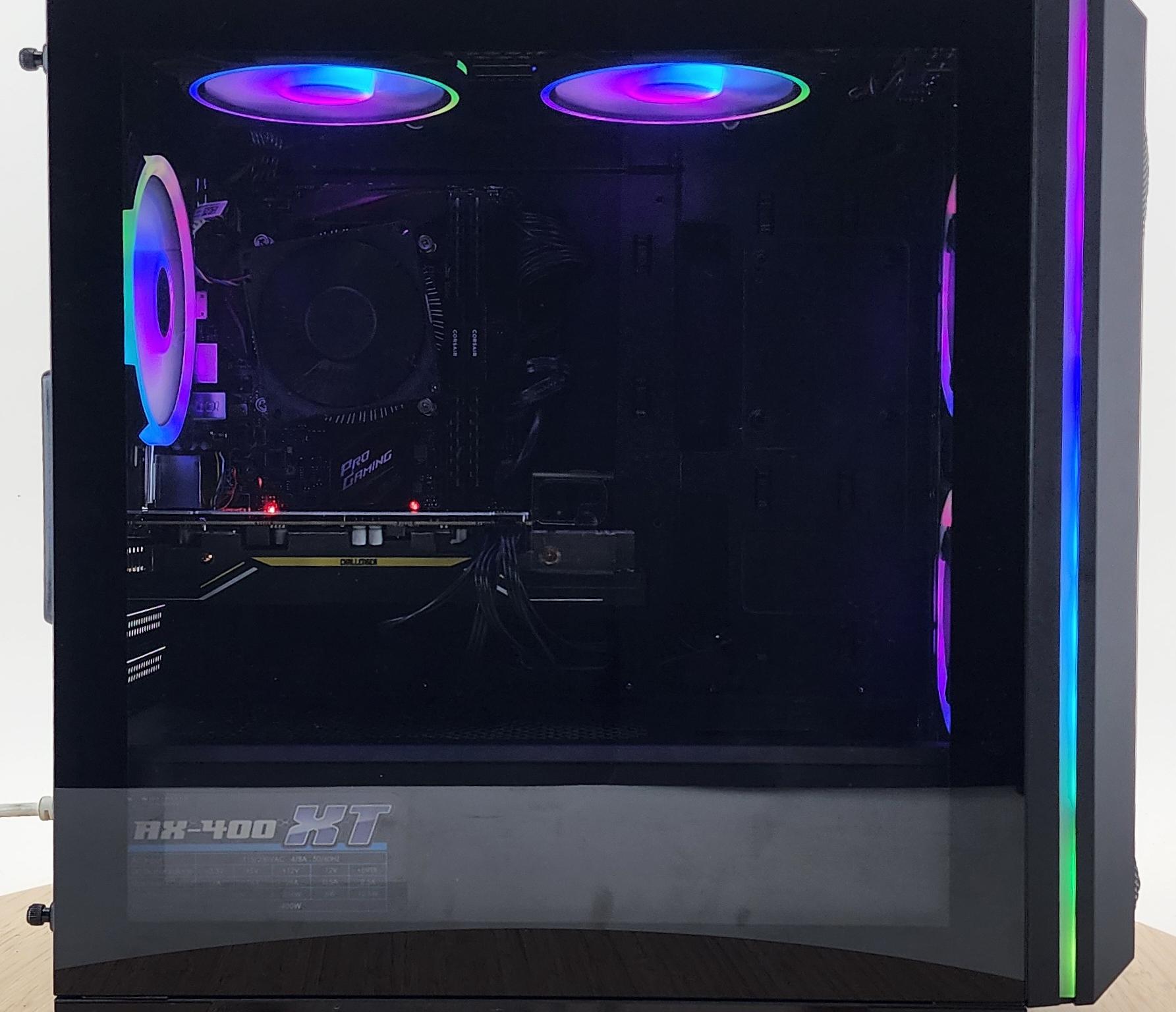 Gaming PC i7-7700 16GB RAM 256GB SSD+1TB HDD RX 5500 XT 4GB Windows 11 Computer