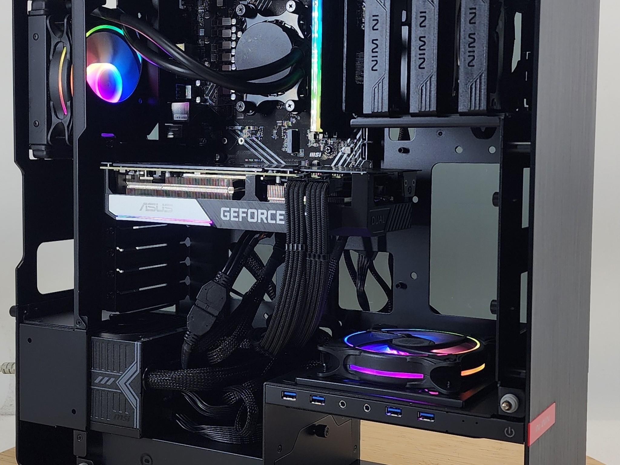 Gaming PC Ryzen 5 9600X 16GB RAM 240GB SSD + 2TB HDD RTX 3070 8GB Win11 Computer