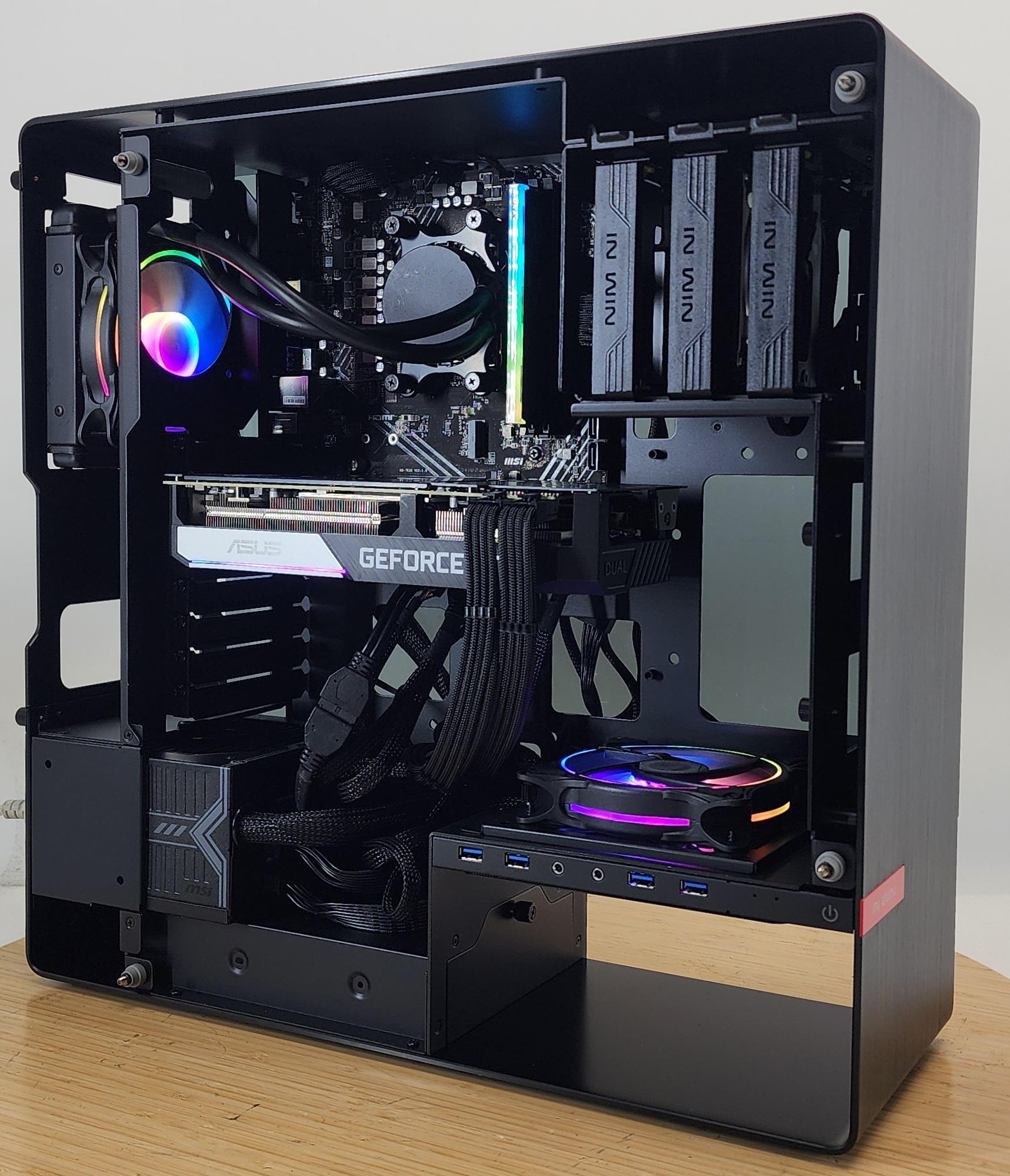 Gaming PC Ryzen 5 9600X 16GB RAM 240GB SSD + 2TB HDD RTX 3070 8GB Win11 Computer