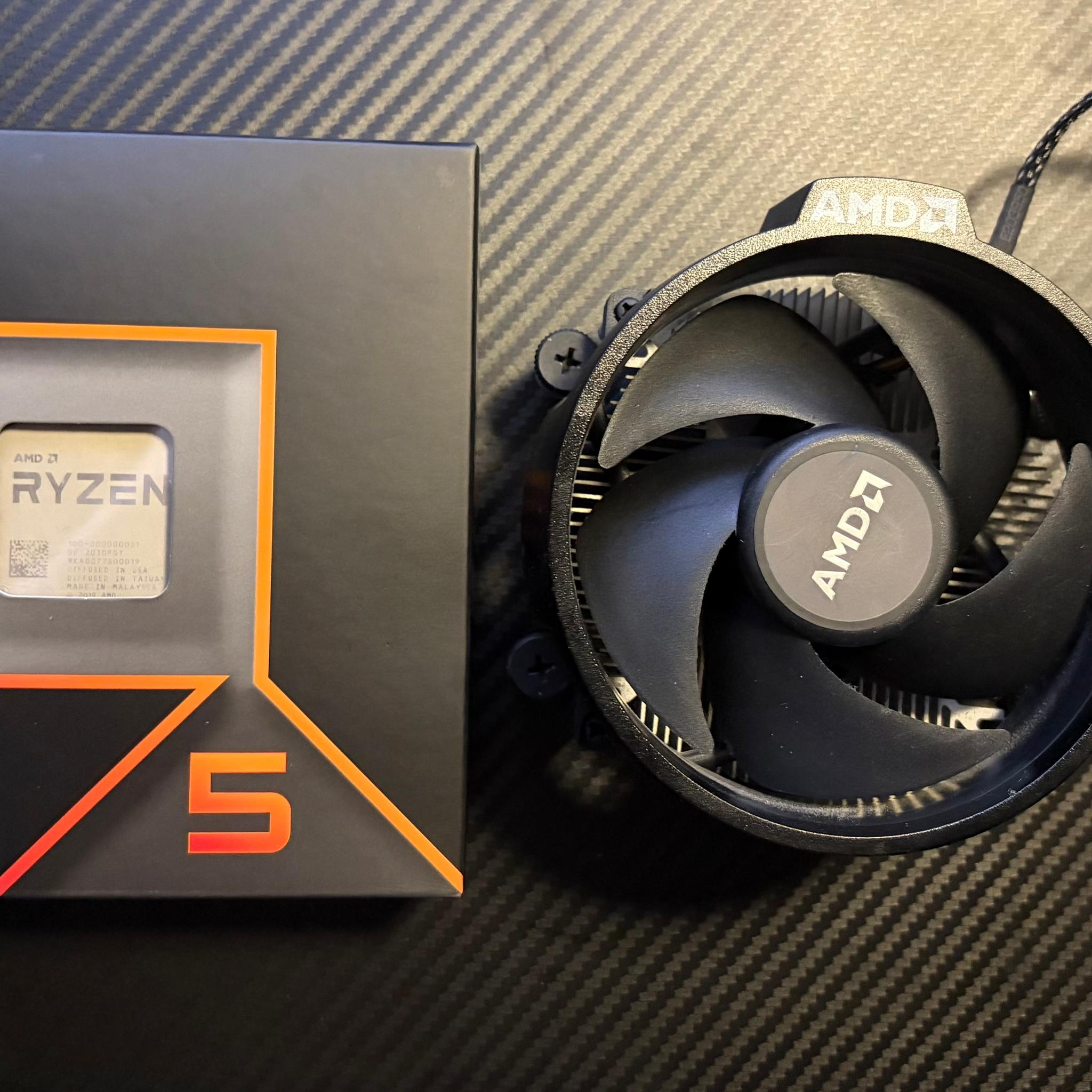 RX 580, R5 3600, 16gb DDR4, 550w PSU, A320, WiFi adapter, heat sink bundle.