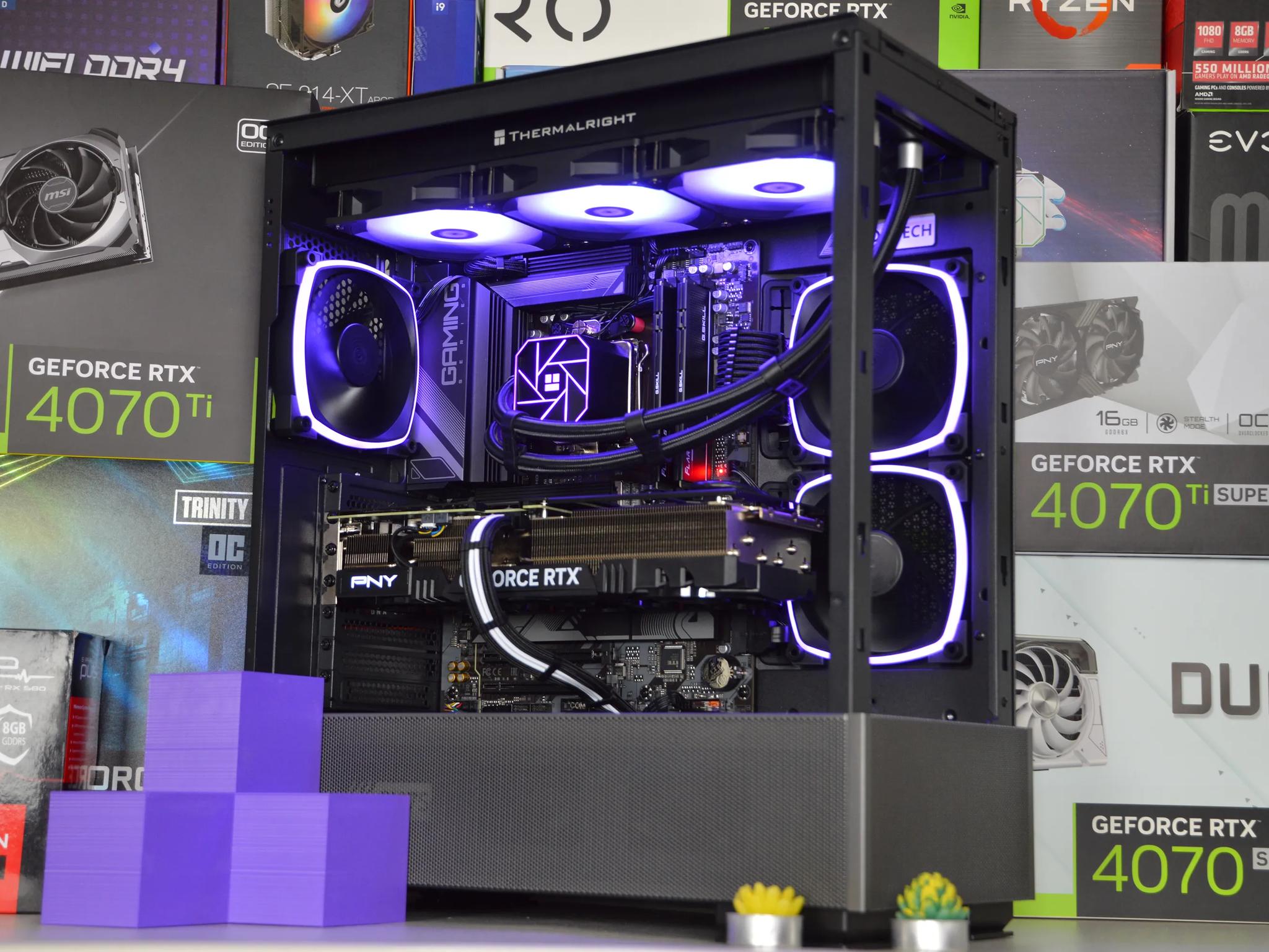 ⚡🌌| RTX 4070 Ti SUPER 16GB| Ryzen 7 7700X | 32GB DDR5 RAM | 1TB + 4TB GEN 4 SSD | Electric Vortex |