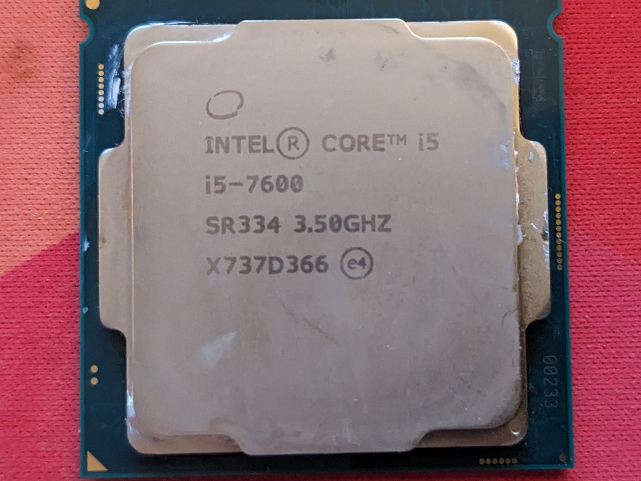 Intel i5-7600 Quad Core 3.5 GHz LGA1151 Processor (works like new)
