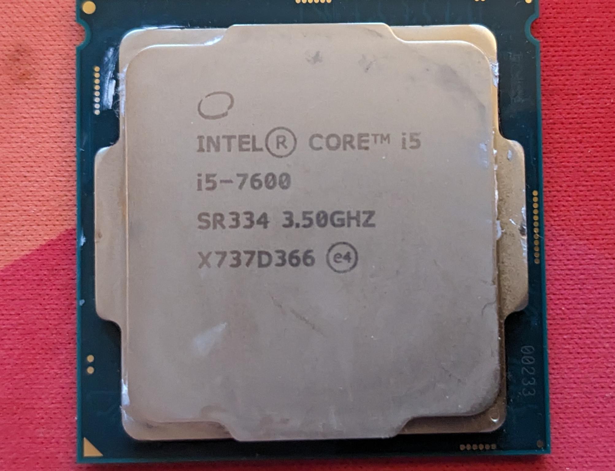 Intel i5-7600 Quad Core 3.5 GHz LGA1151 Processor (works like new)