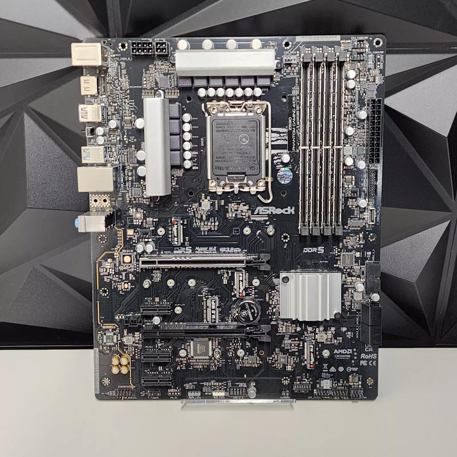 UPDATED BIOS ASRock Z690 Phantom Gaming 4/D5 LGA1700 DDR5 MOTHERBOARD