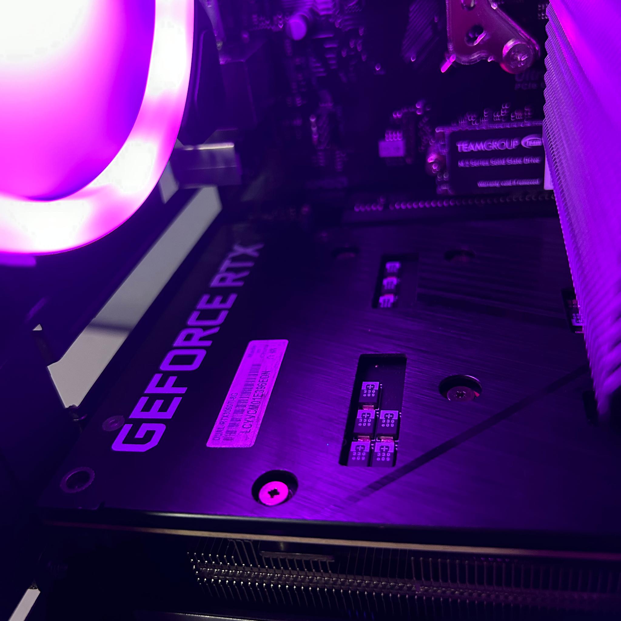 ⚫️🟣⚫️ | RTX 3060 Ti | Ryzen 5 5600 | 16GB Crucial Ballistix 3200Mhz