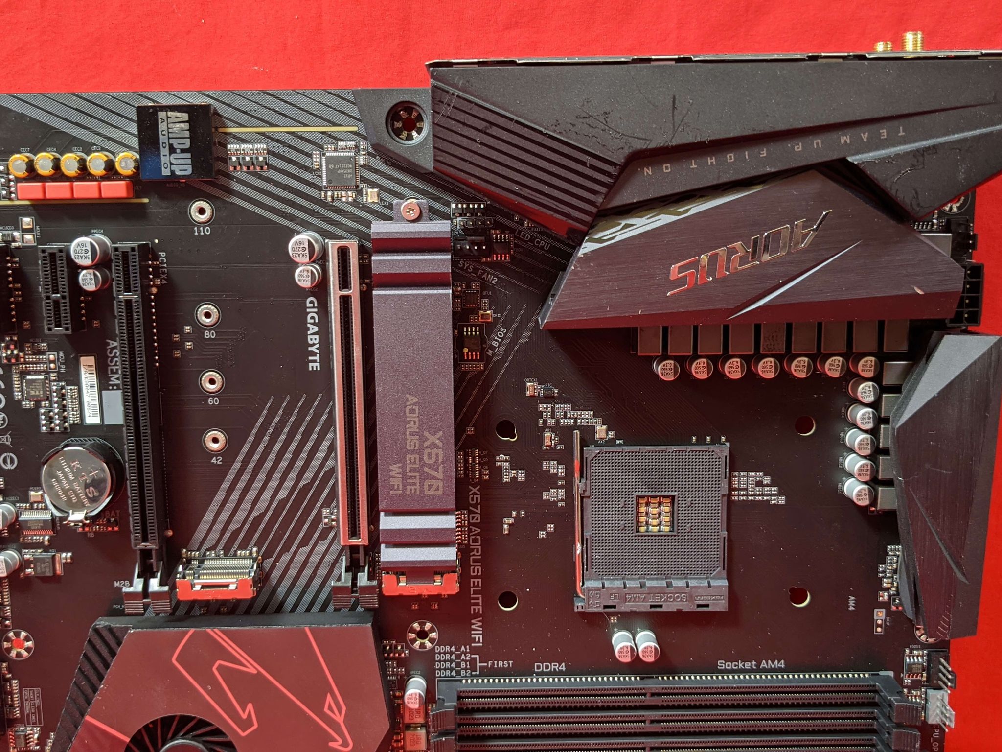 *AS IS/FOR REPAIR* Gigabyte X570 Aorus Elite WIFI AMD Socket AM4 DDR4 ATX Desktop Motherboard