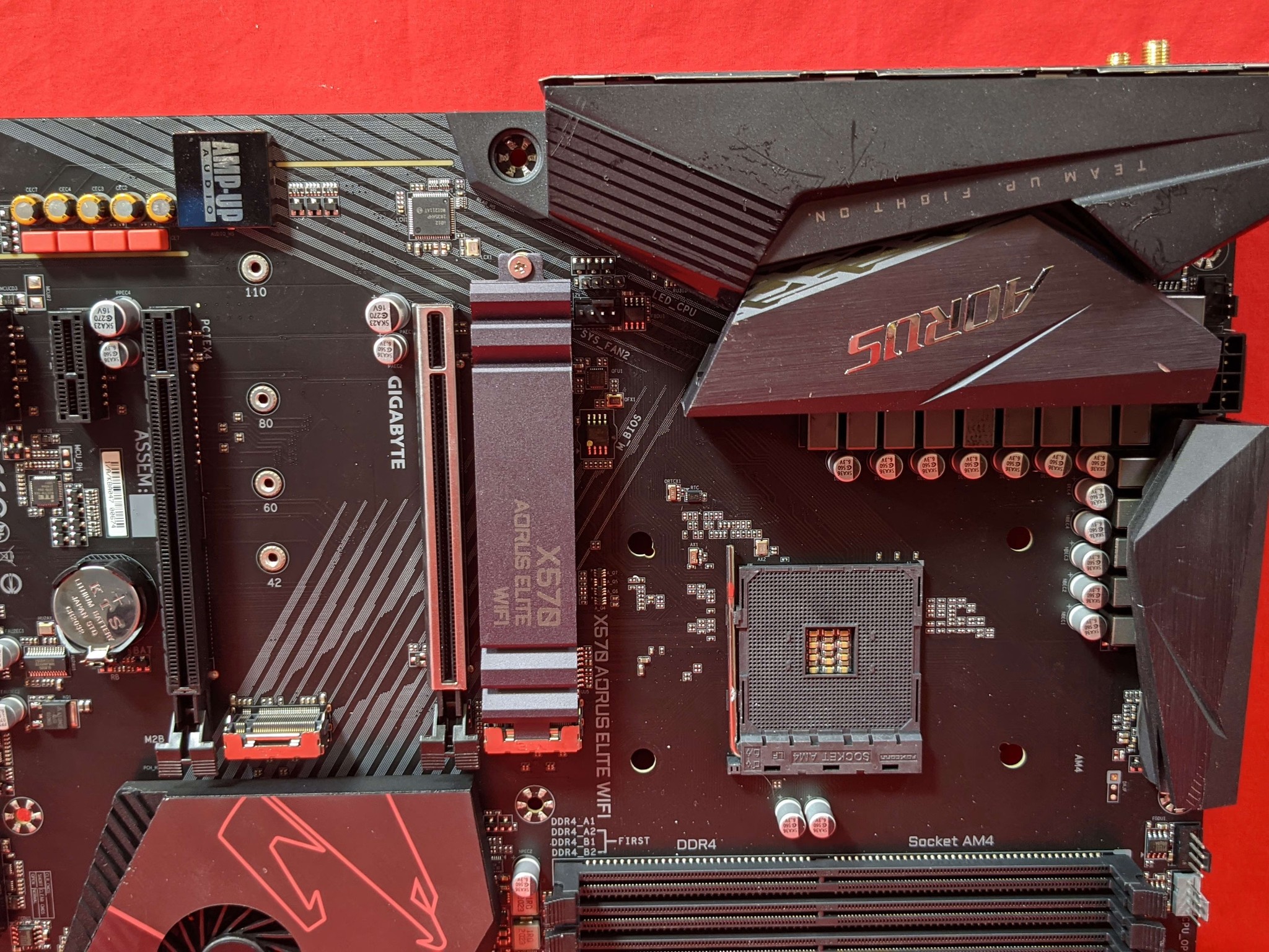*AS IS/FOR REPAIR* Gigabyte X570 Aorus Elite WIFI AMD Socket AM4 DDR4 ATX Desktop Motherboard
