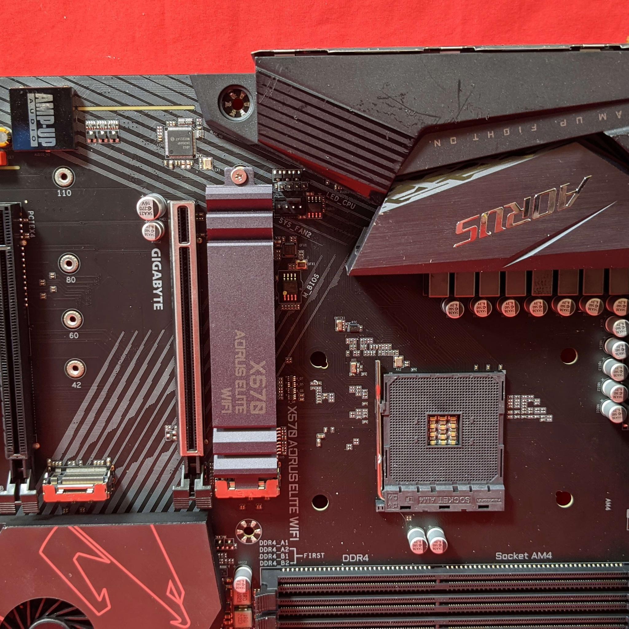 *AS IS/FOR REPAIR* Gigabyte X570 Aorus Elite WIFI AMD Socket AM4 DDR4 ATX Desktop Motherboard