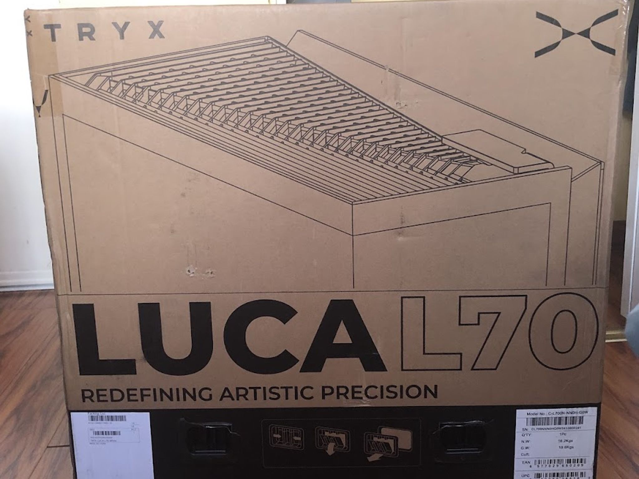 TRYX Panorama LUCA L70 White Mid-tower E-ATX PC Case V1