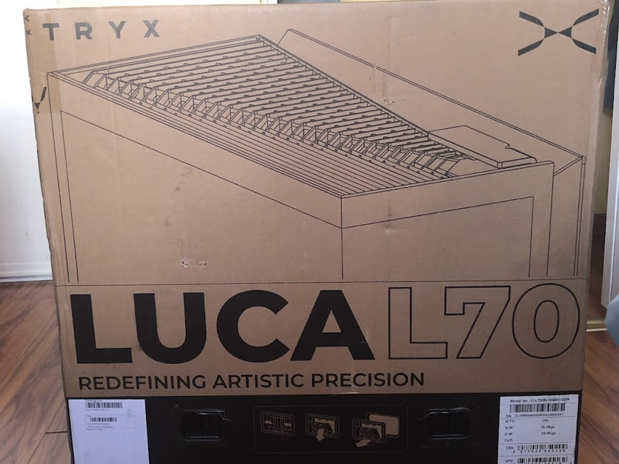 TRYX Panorama LUCA L70 White Mid-tower E-ATX PC Case V1