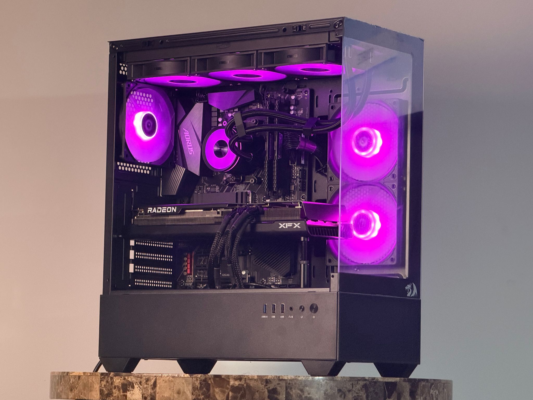 FREE SHIPPING 🖤🌈 Black RGB Gaming PC | RX 7900 GRE | AMD Ryzen 7 5800X | 1 TB NVME | 32 GB RAM